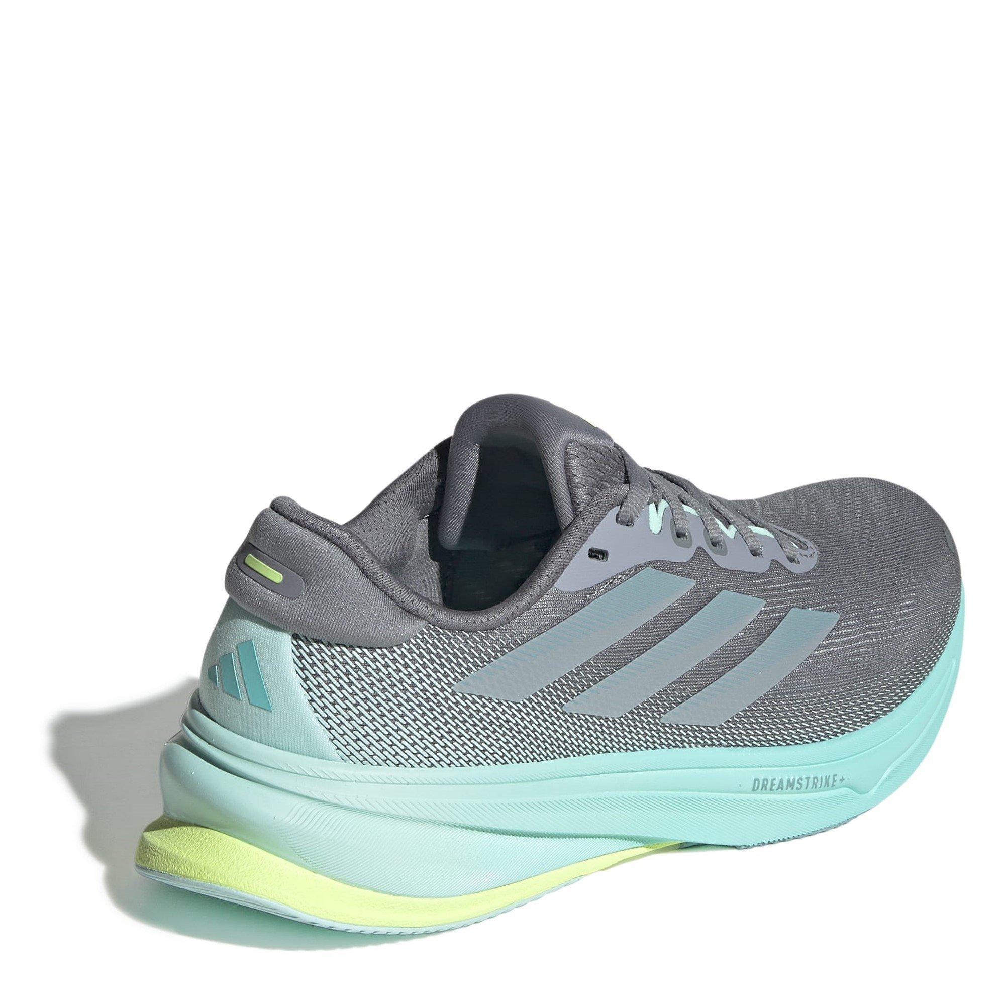 Grey/Grey/Aqua - adidas - Supernova Rise 2 Womens Running Shoes - 4