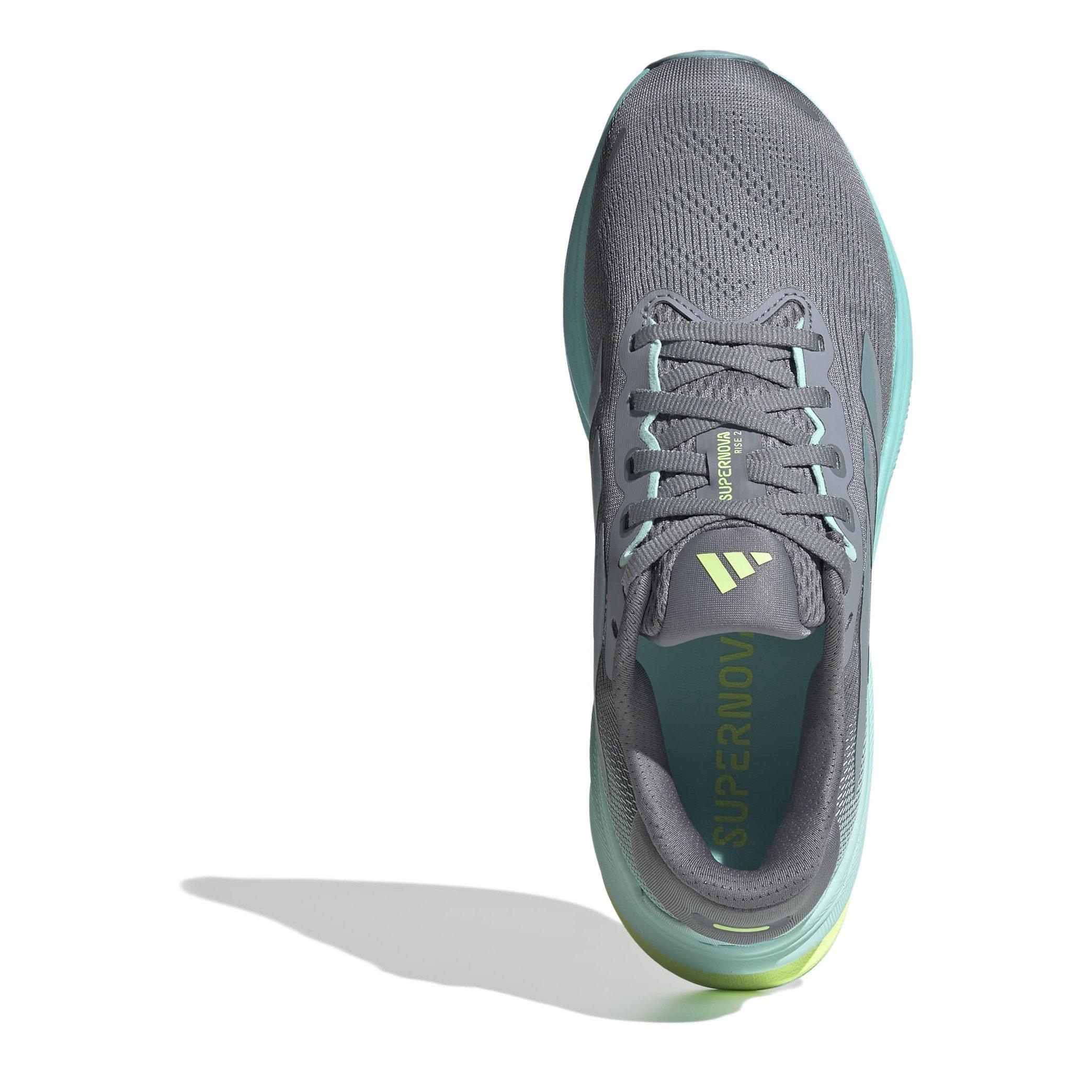Grey/Grey/Aqua - adidas - Supernova Rise 2 Womens Running Shoes - 5