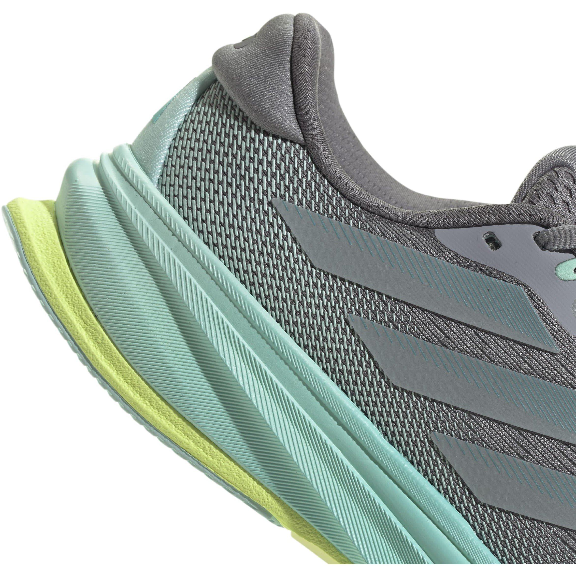 Grey/Grey/Aqua - adidas - Supernova Rise 2 Womens Running Shoes - 8