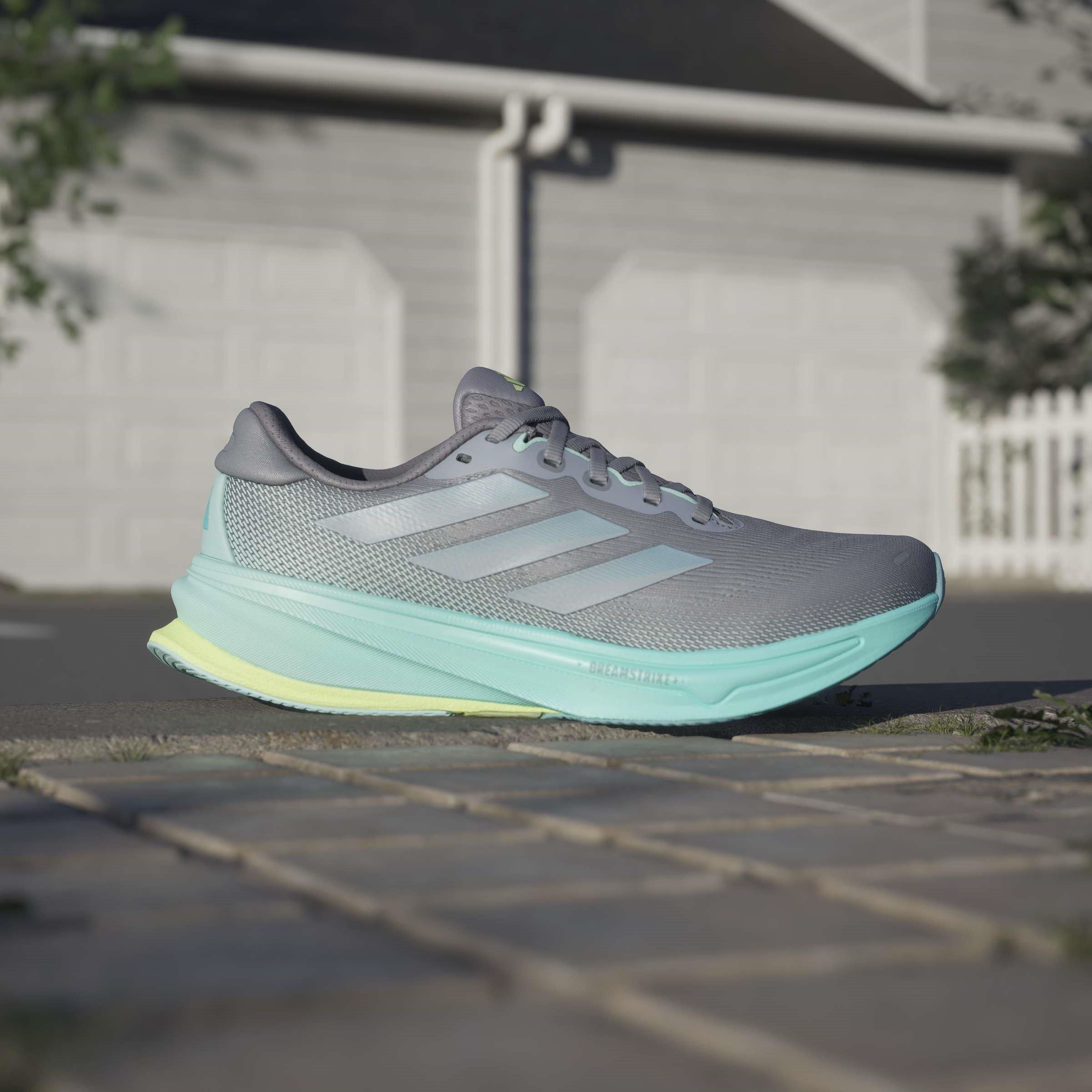 Grey/Grey/Aqua - adidas - Supernova Rise 2 Womens Running Shoes - 10