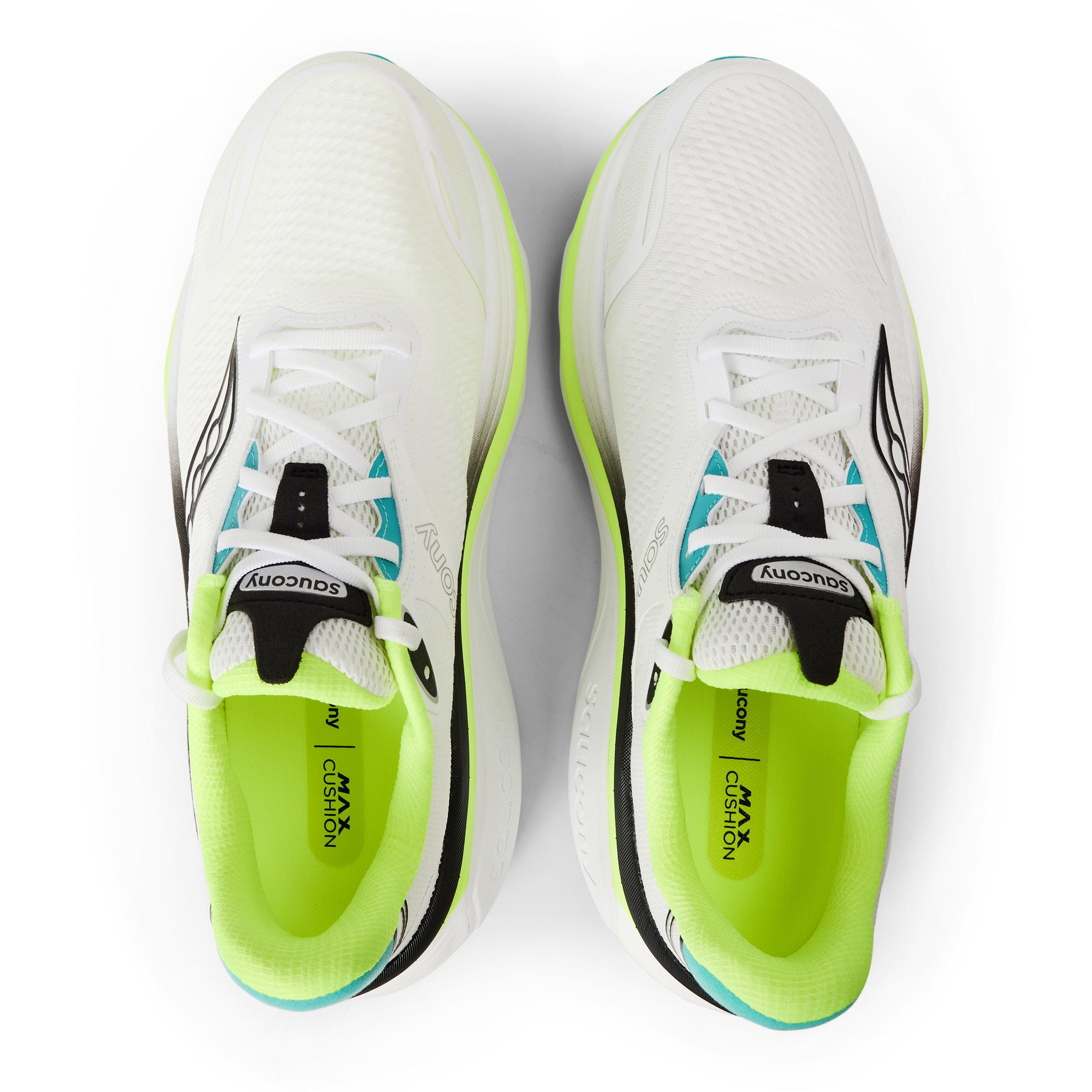 Blanc/Citron - Saucony - Men's Hurricane 26 Road Running Shoes - 4