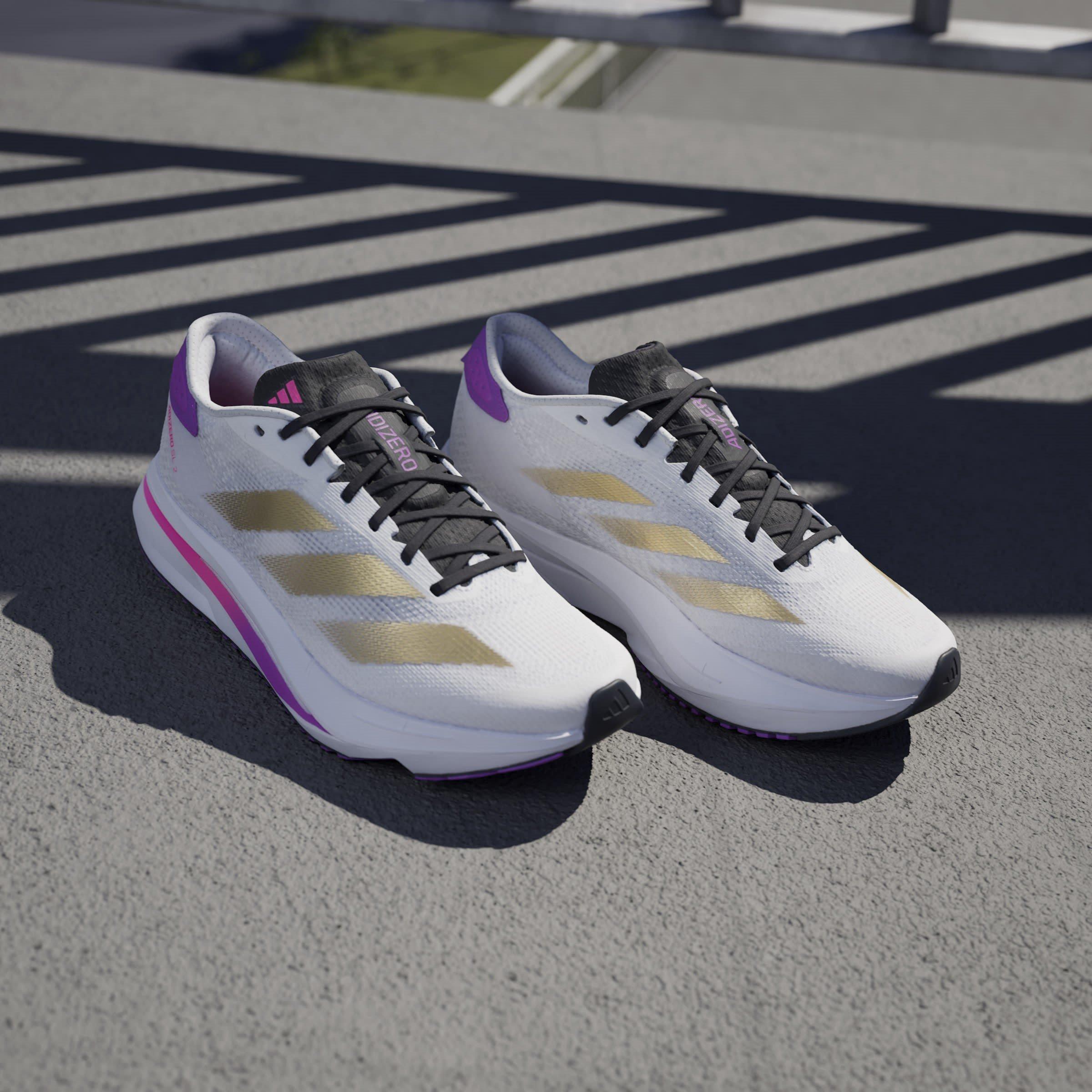 Wht/Gold/Purple - adidas - Adizero SL2 Womens Running Shoes - 13