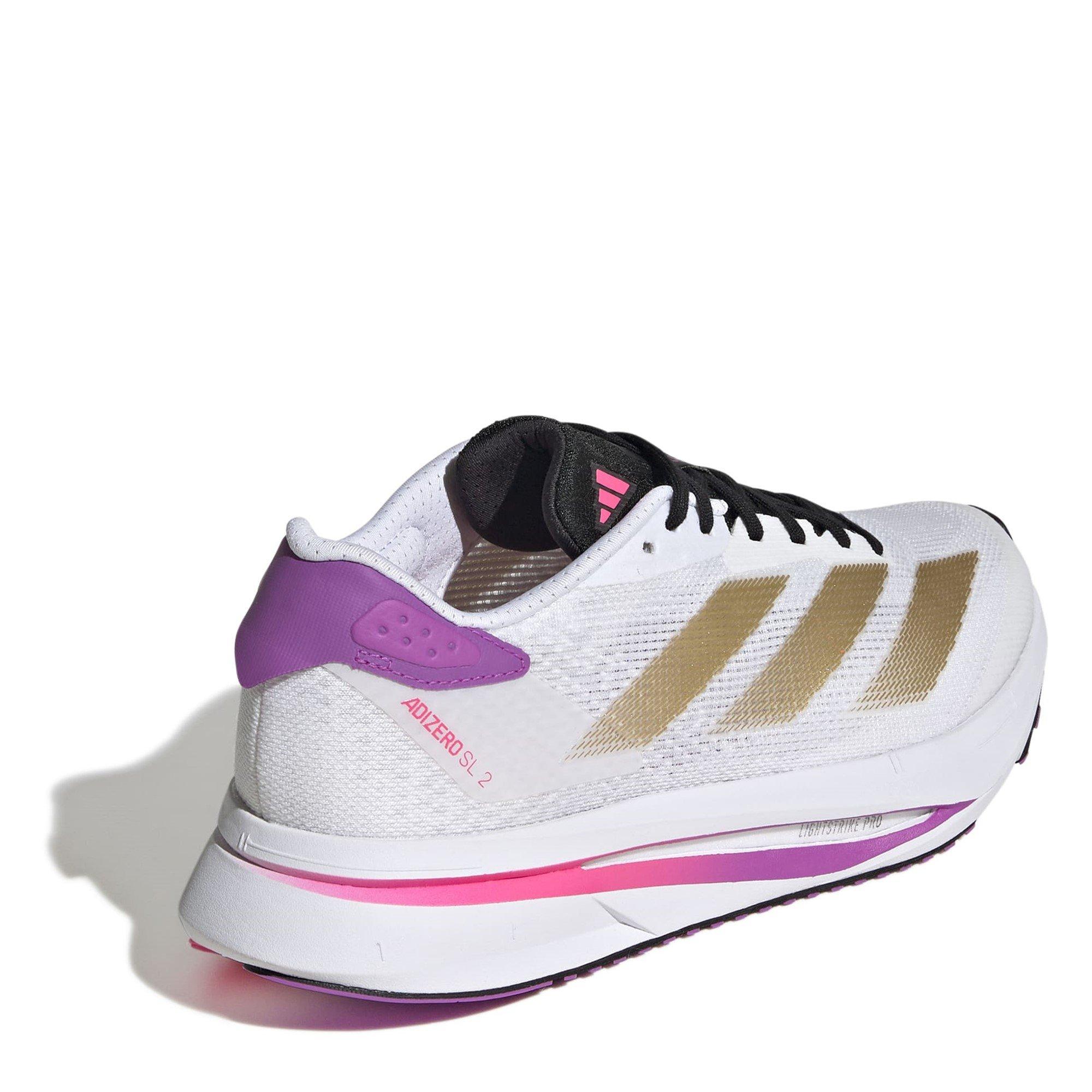 Wht/Gold/Purple - adidas - Adizero SL2 Womens Running Shoes - 4