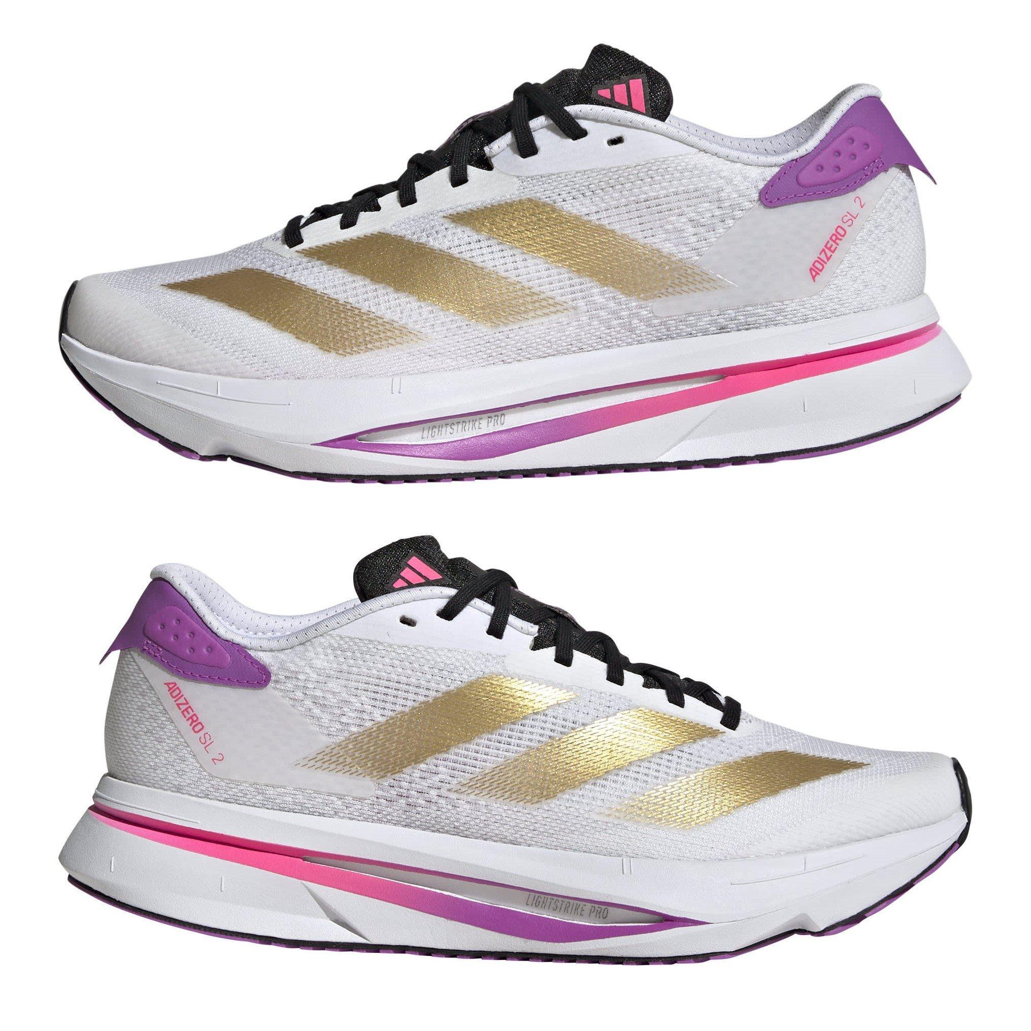 Wht/Gold/Purple - adidas - Adizero SL2 Womens Running Shoes - 9