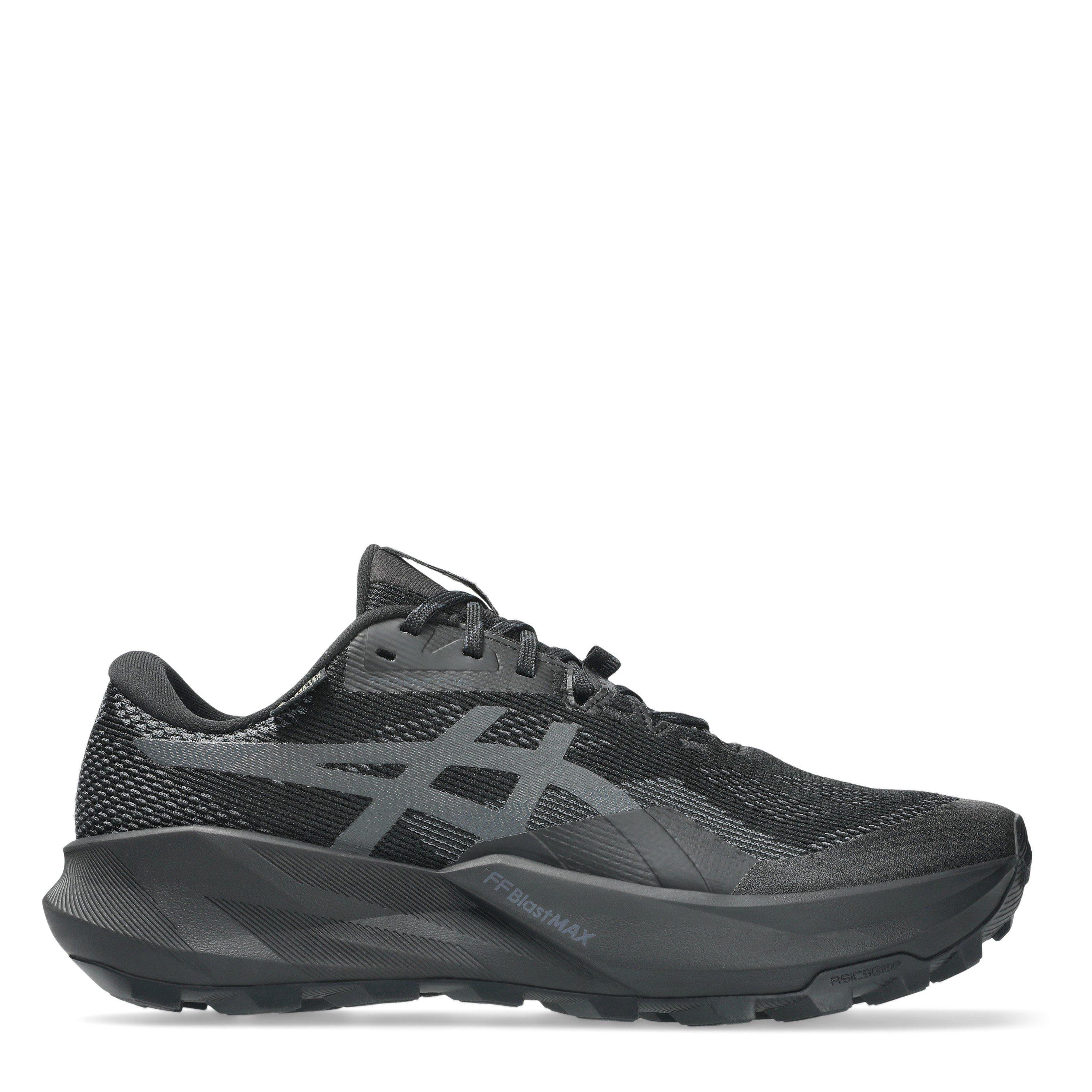 Black/Grey - Asics - Trabuco 14 Gtx Trail Running Shoes Mens - 1