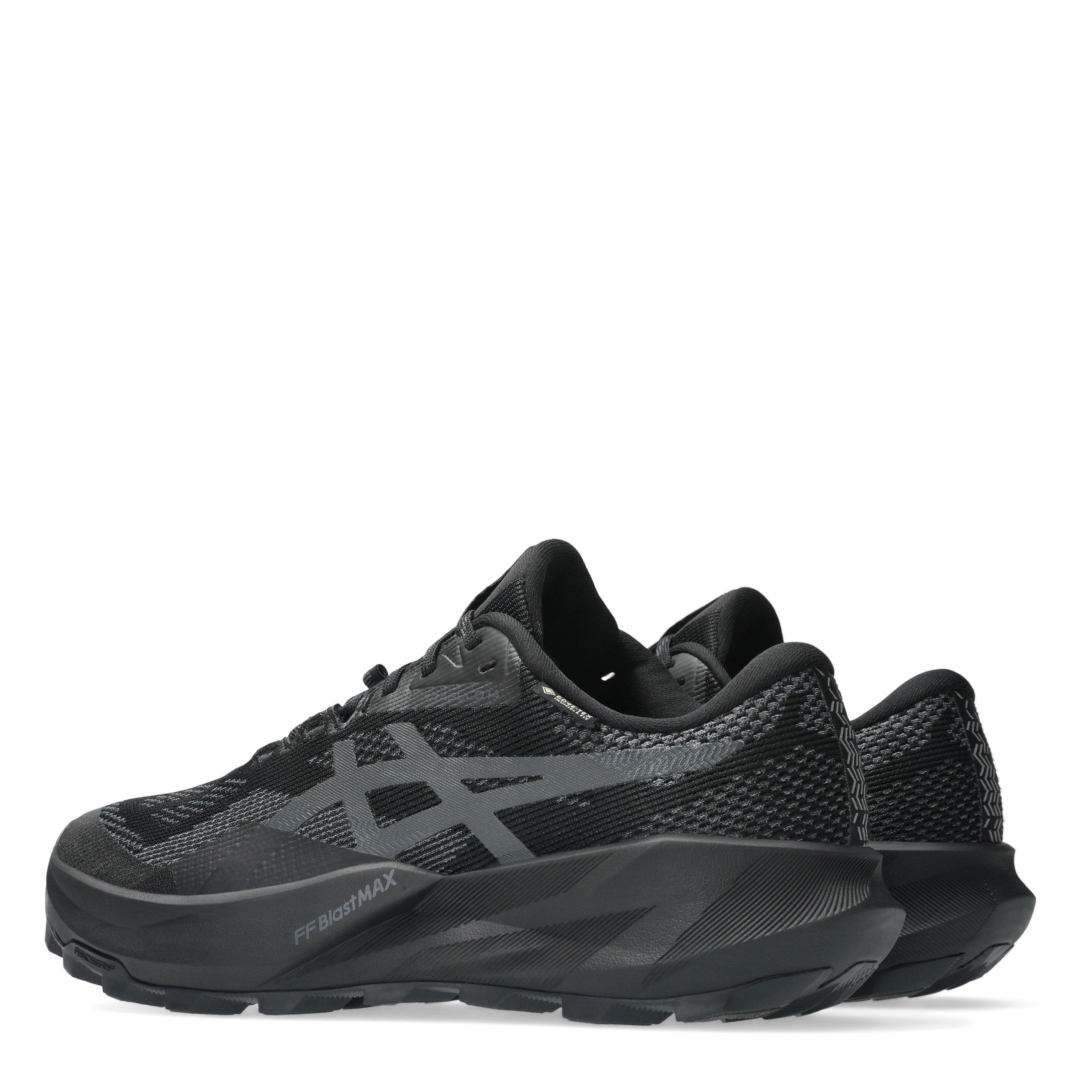 Black/Grey - Asics - Trabuco 14 Gtx Trail Running Shoes Mens - 5