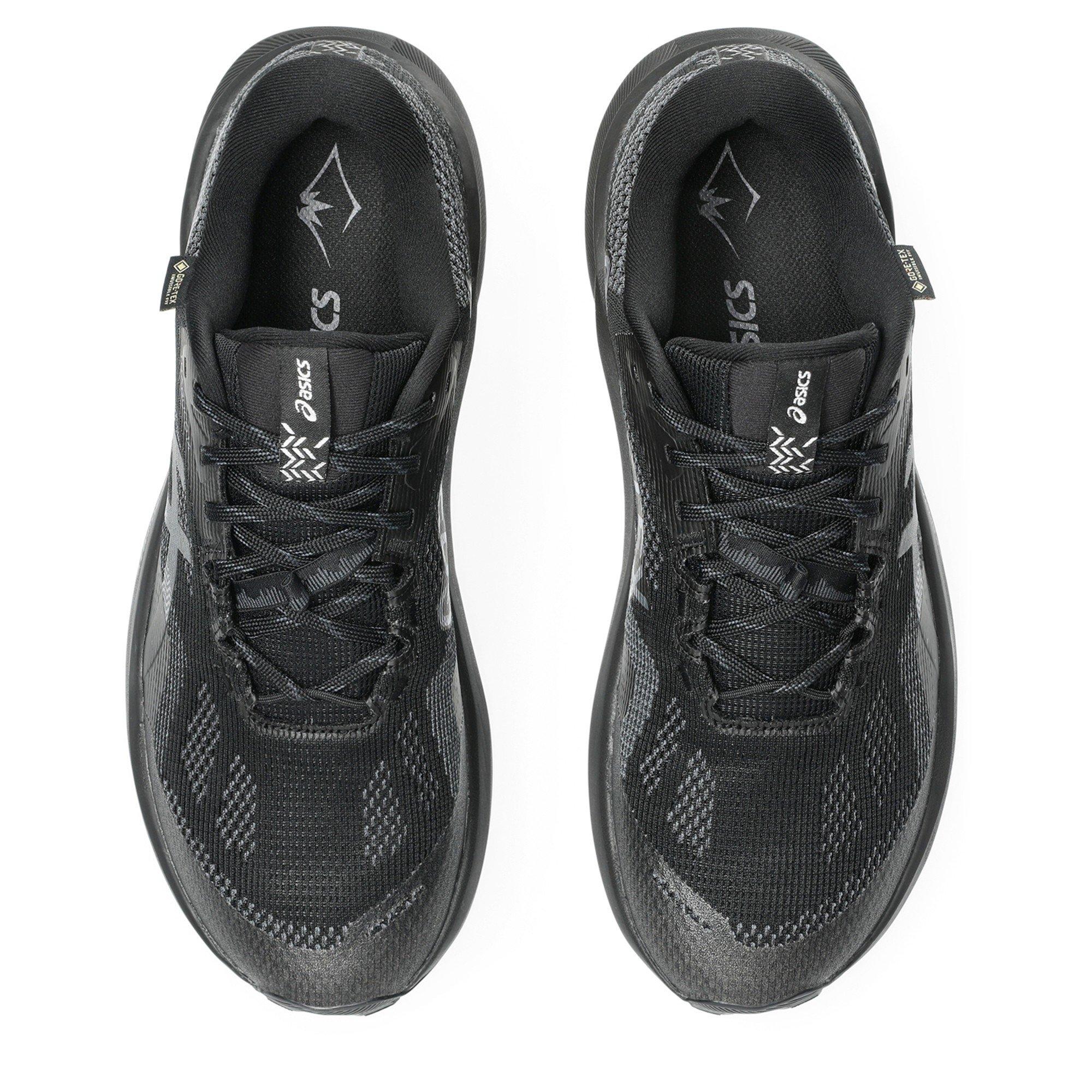 Black/Grey - Asics - Trabuco 14 Gtx Trail Running Shoes Mens - 6