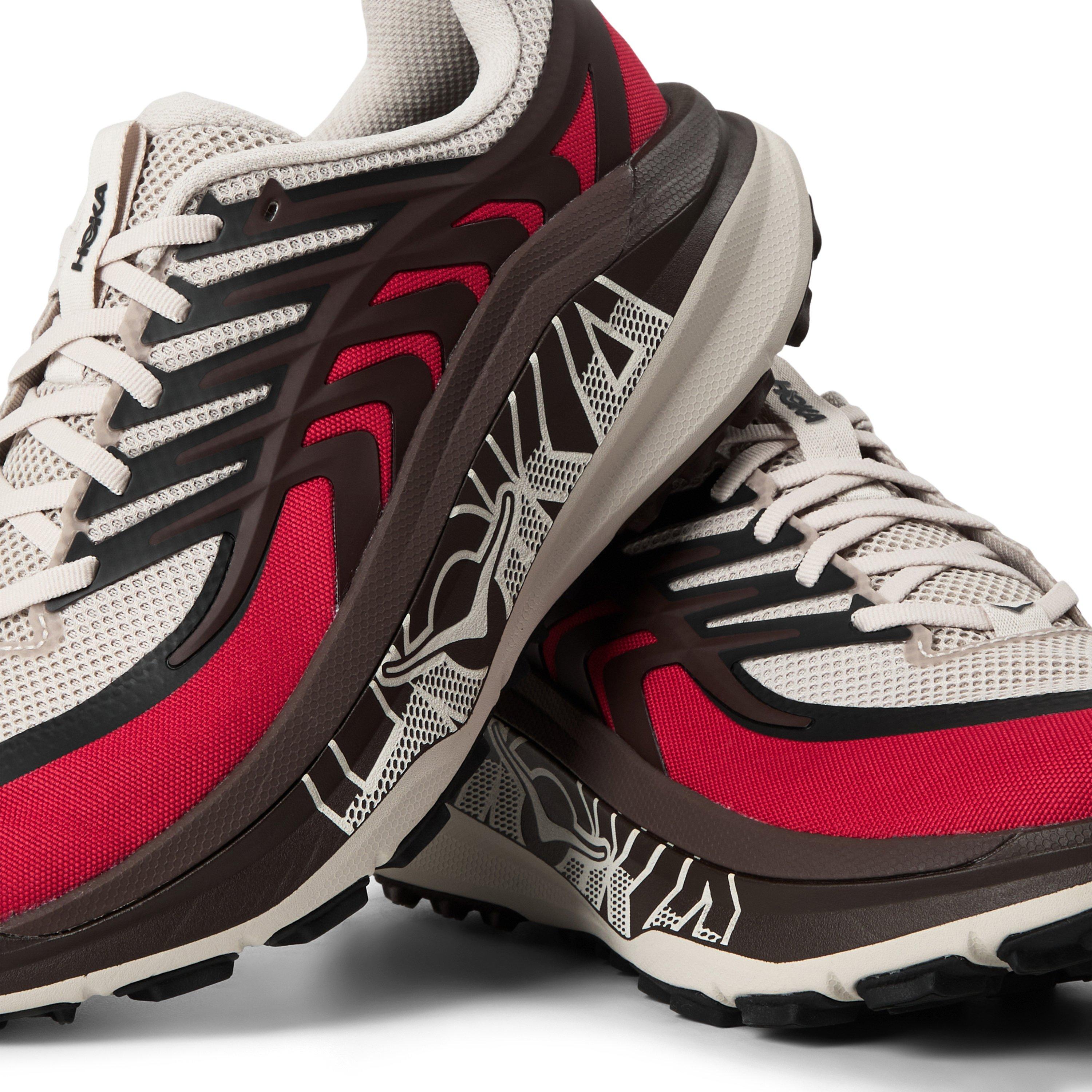 Rock Grey/Choco - Hoka - Men's Stinson 8 Trail Running Shoes - 3