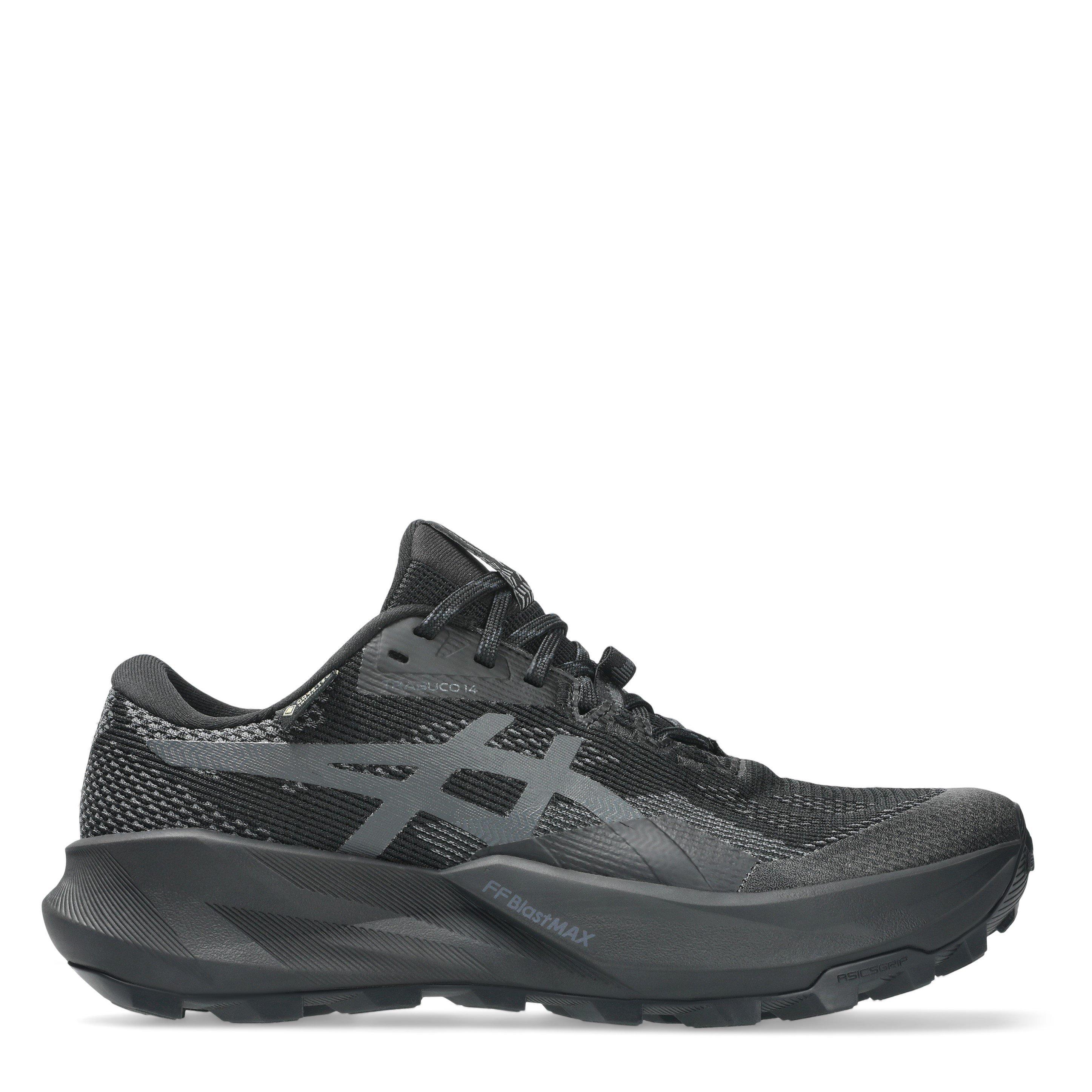 Asics Women's Trabuco 14 Gtx Trail Running Shoes - Black/Grey - 6.5 (40)