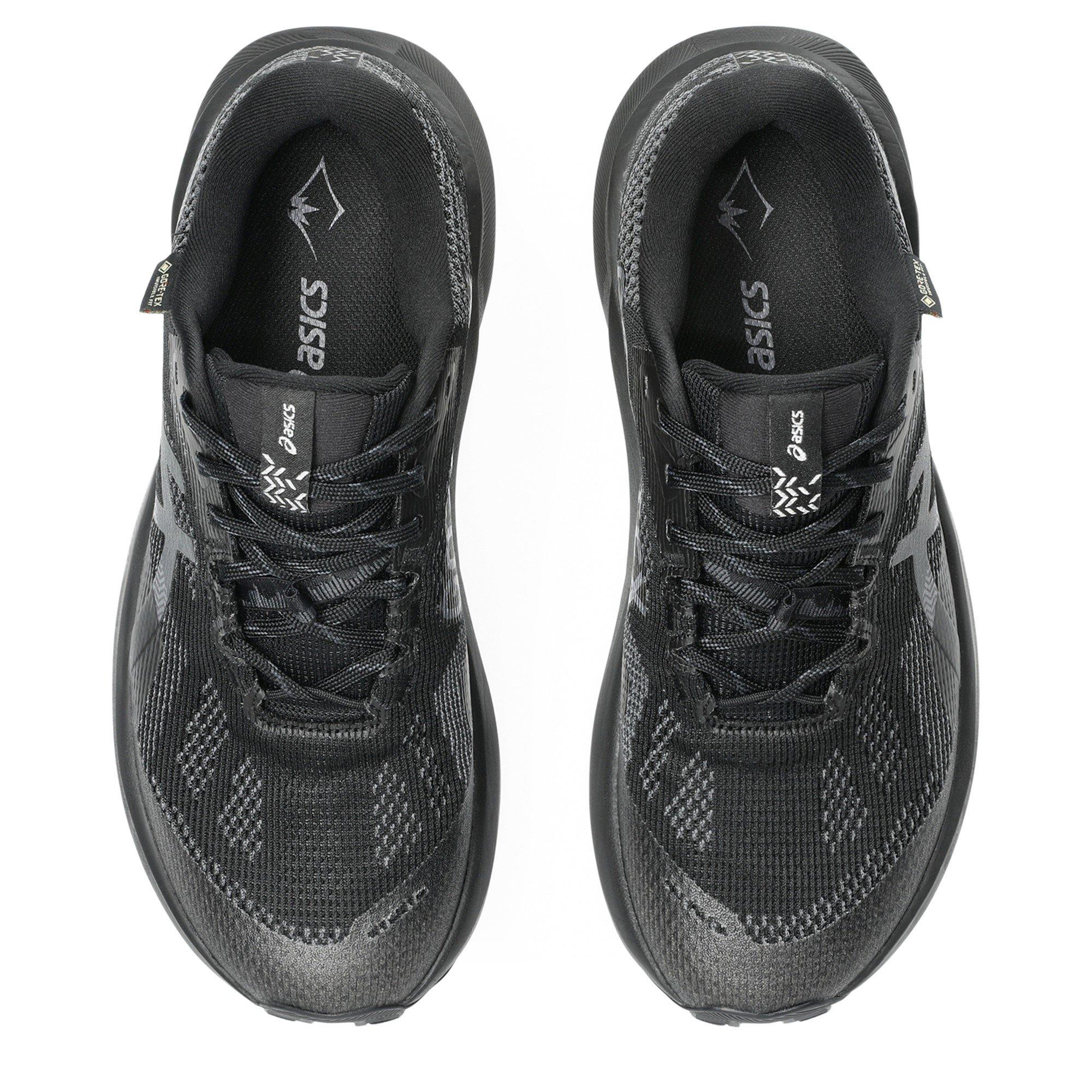 Black/Grey - Asics - Trabuco 14 Gtx Trail Running Shoes Womens - 6
