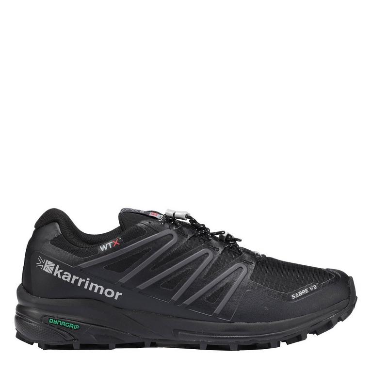 Noir - Karrimor - Sabre 3 WTX Waterproof Trail Running Shoes - 1