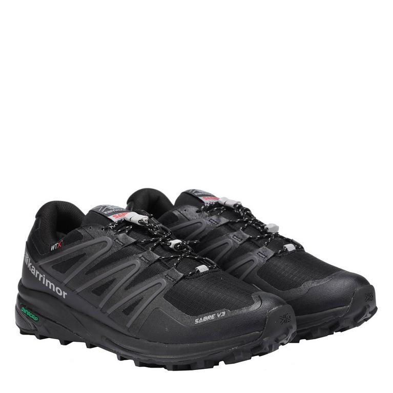 Noir - Karrimor - Sabre 3 WTX Waterproof Trail Running Shoes - 3