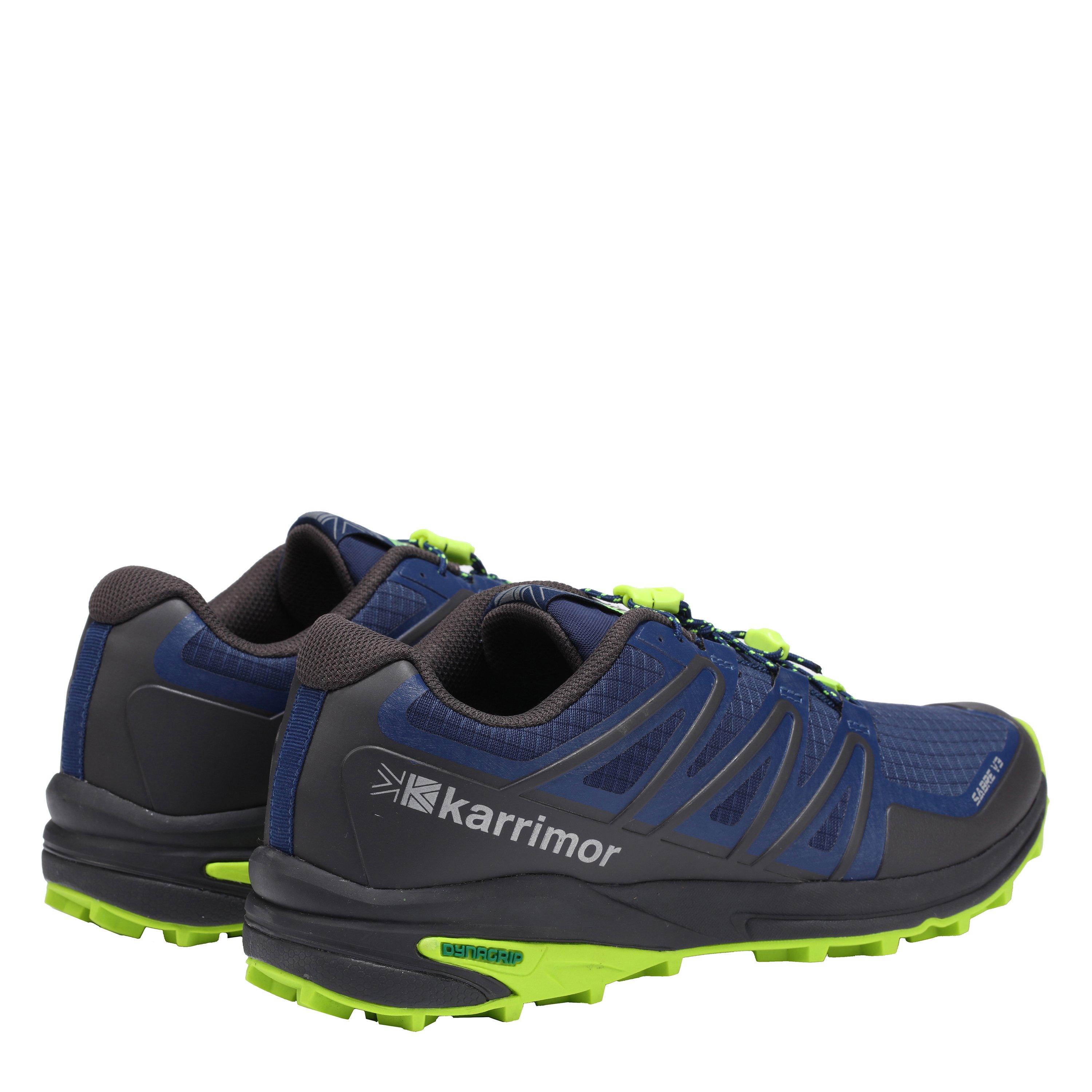 Blue/Lime - Karrimor - Sabre 3 Trail Running Shoes Mens - 4