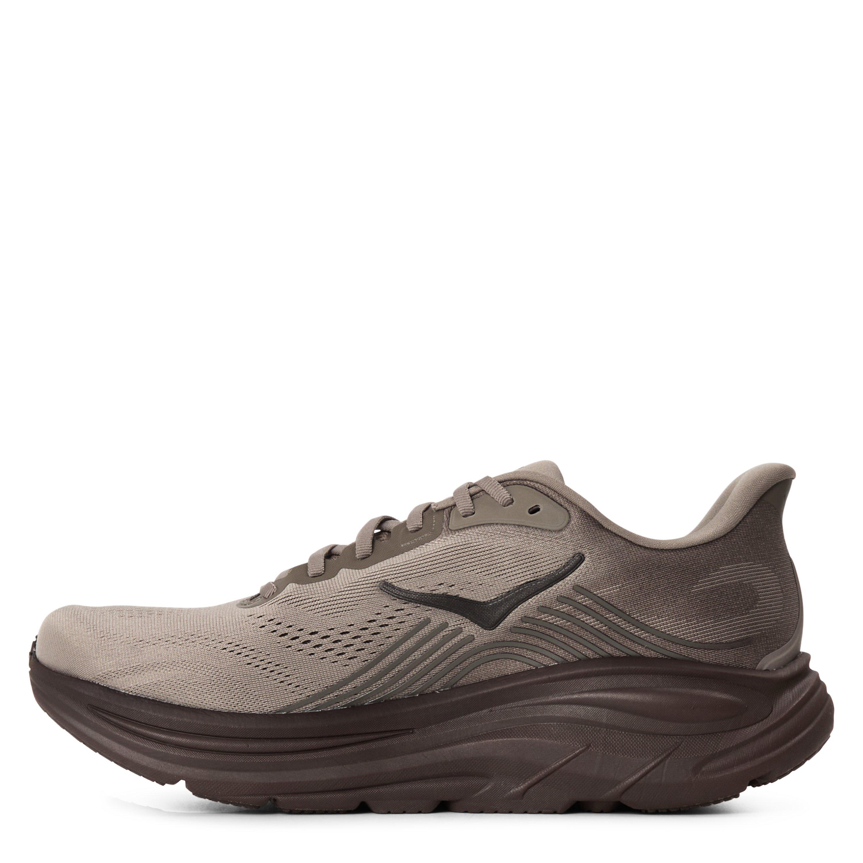 Grey/Brown - Hoka - Men's Clifton 11 Everyday Neutral Road Running Shoes - 2
