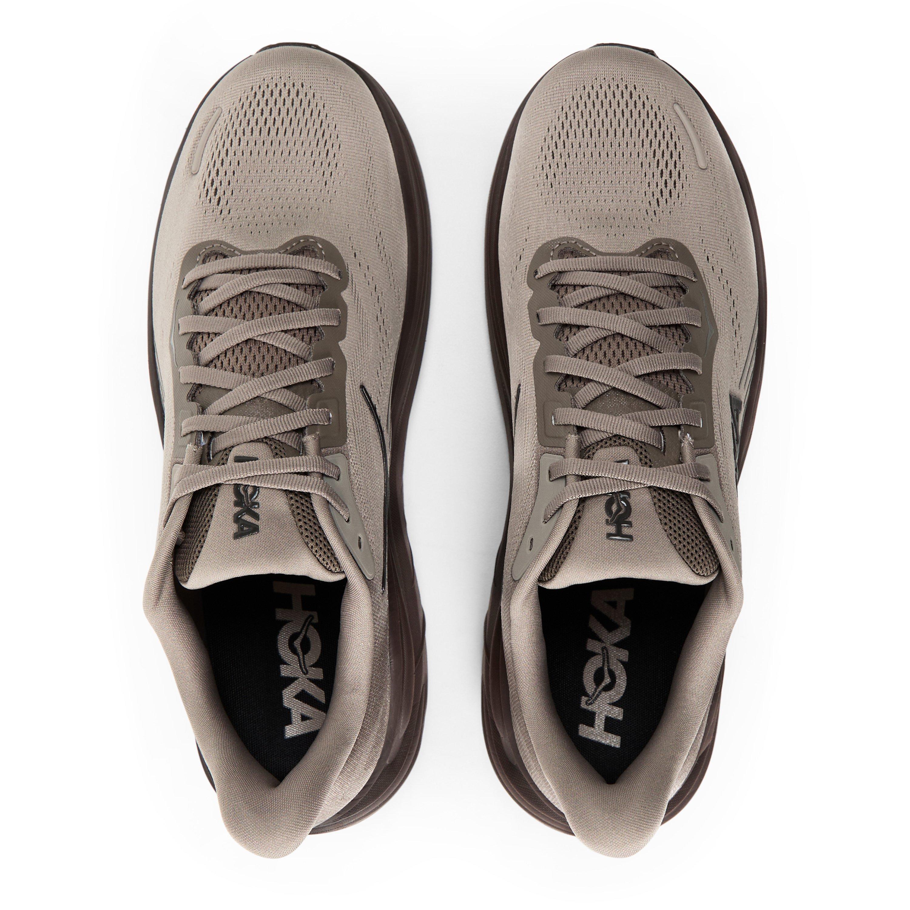 Grey/Brown - Hoka - Men's Clifton 11 Everyday Neutral Road Running Shoes - 4