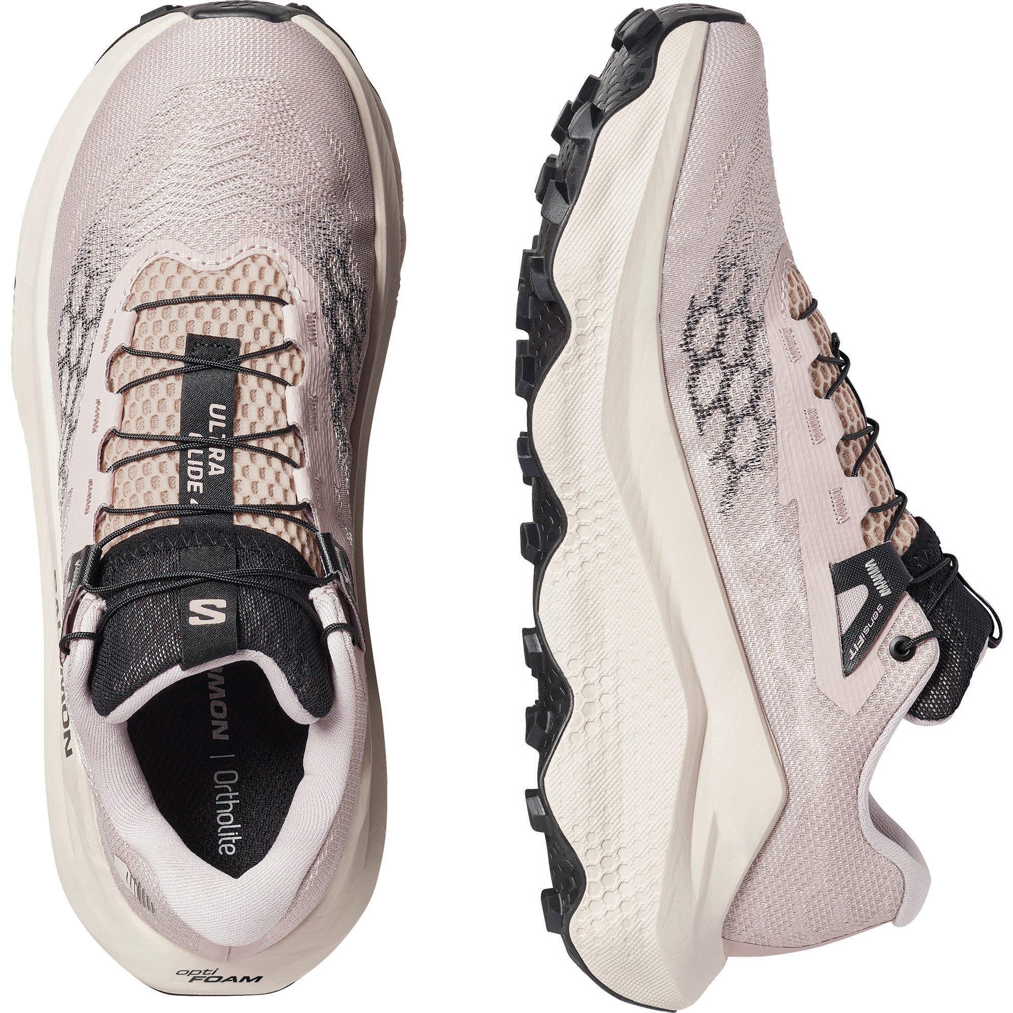 Shadow/Tapioca - Salomon - Ultra Glide 4 Trail Running Shoes Womens - 4