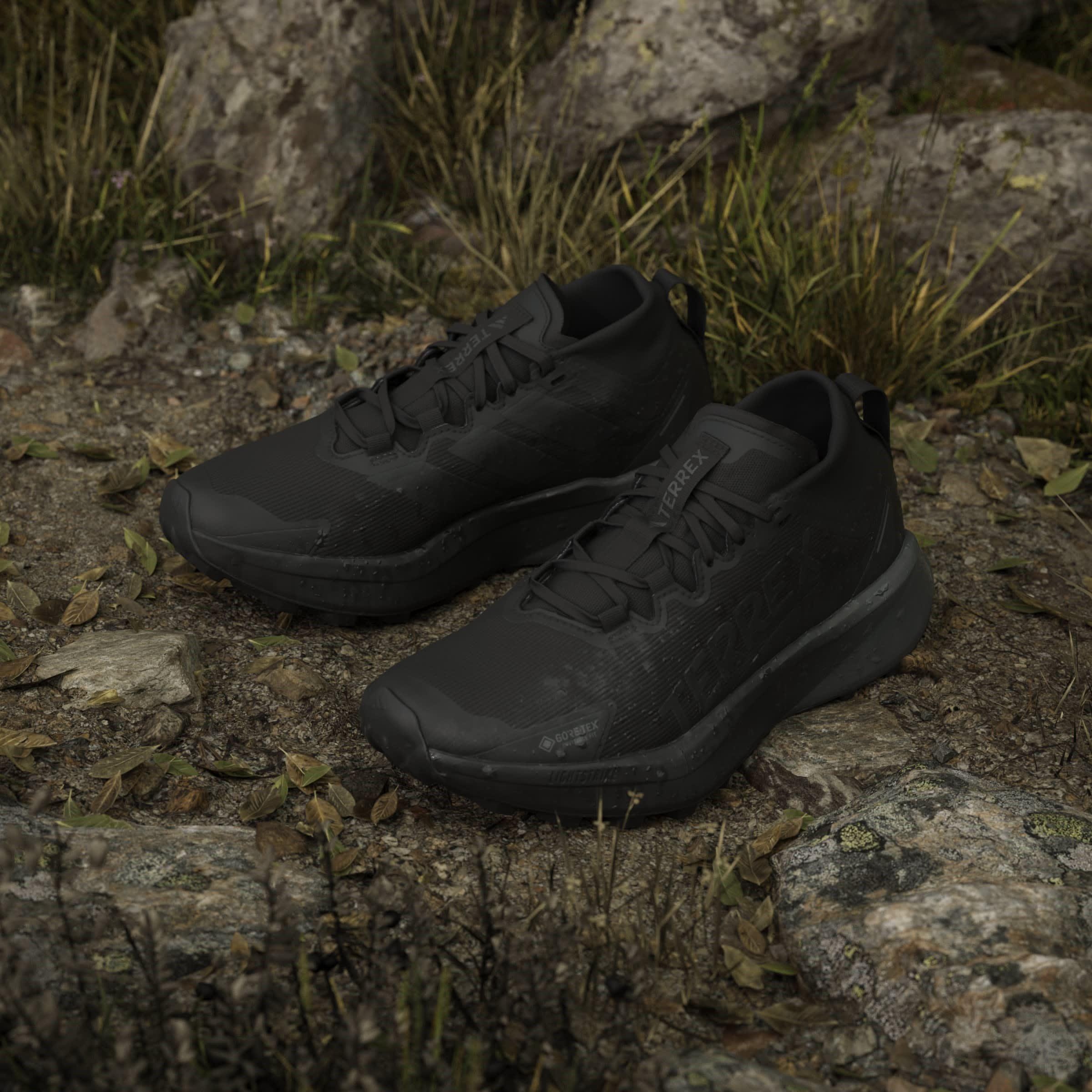 Black - adidas - Terrex Agravic GTX Trail Running Shoes Womens - 12