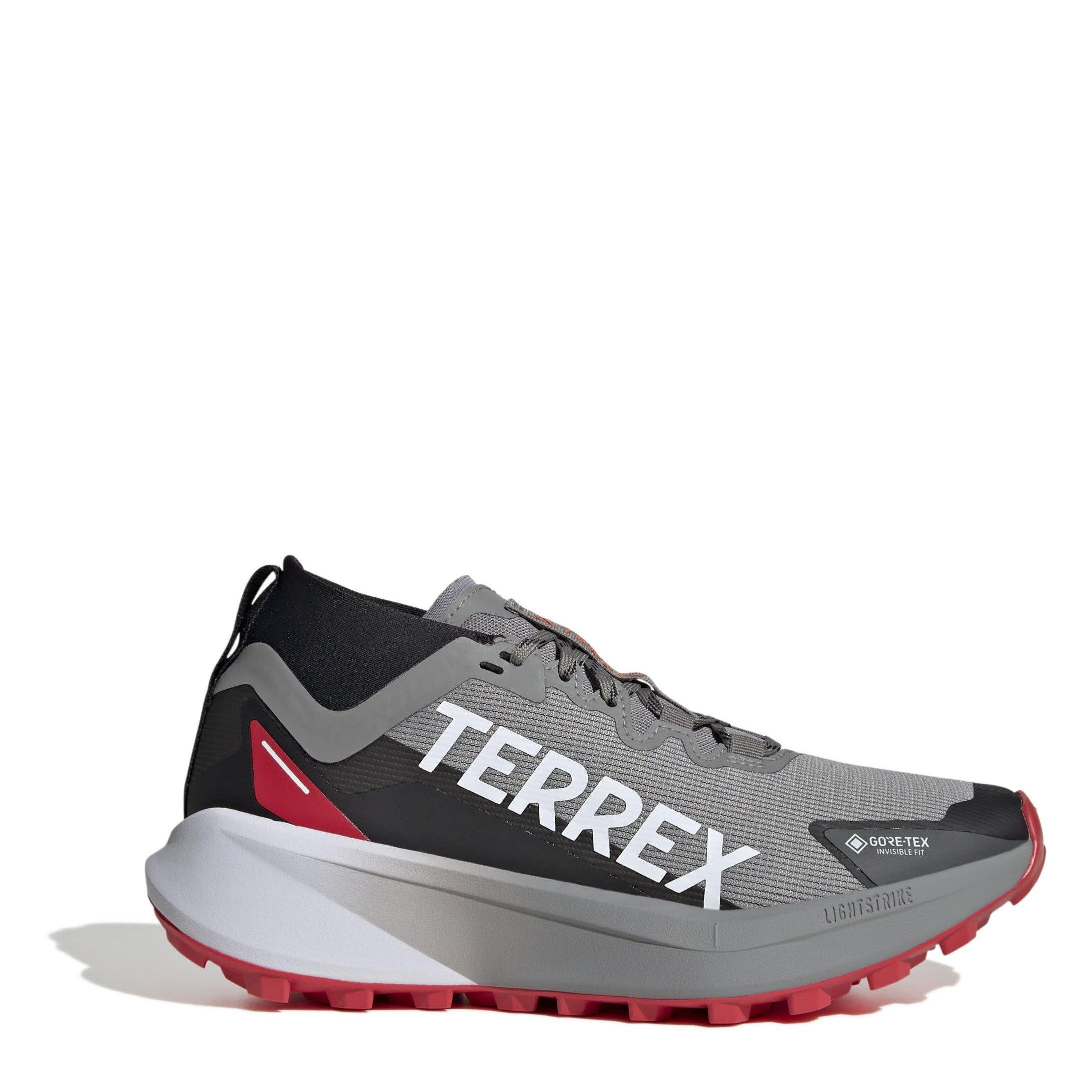 Adidas Women's Terrex Agravic Gtx Trail Running Shoes - Gry/Wht/Ruby - 7 (40.7)