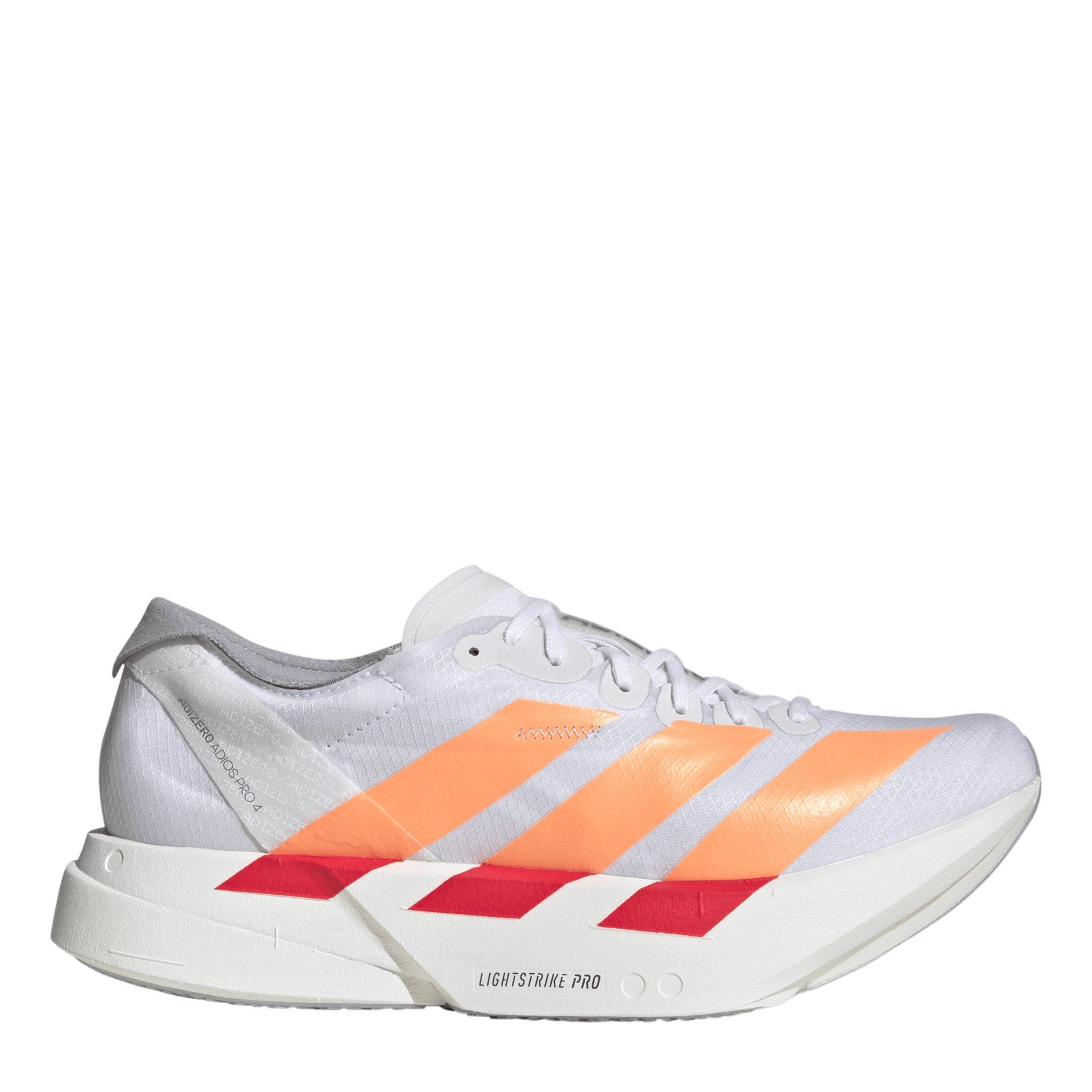 Adidas Women's Adizero Adios Pro 4 - White/Orange - 5.5 (38.7)