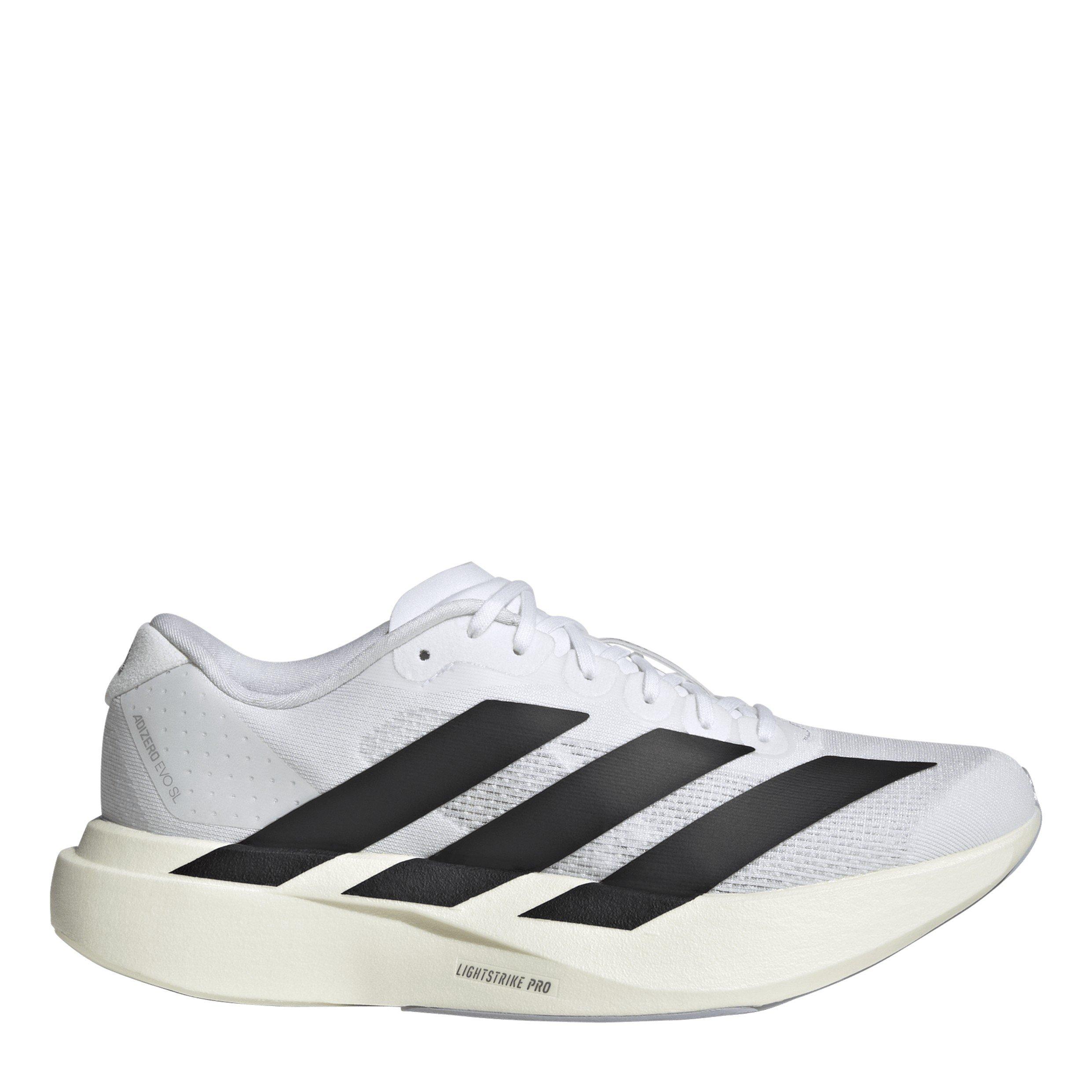 Adidas Women's Adizero Evo Sl Road Running Shoes - White/Black - 5.5 (38.7)