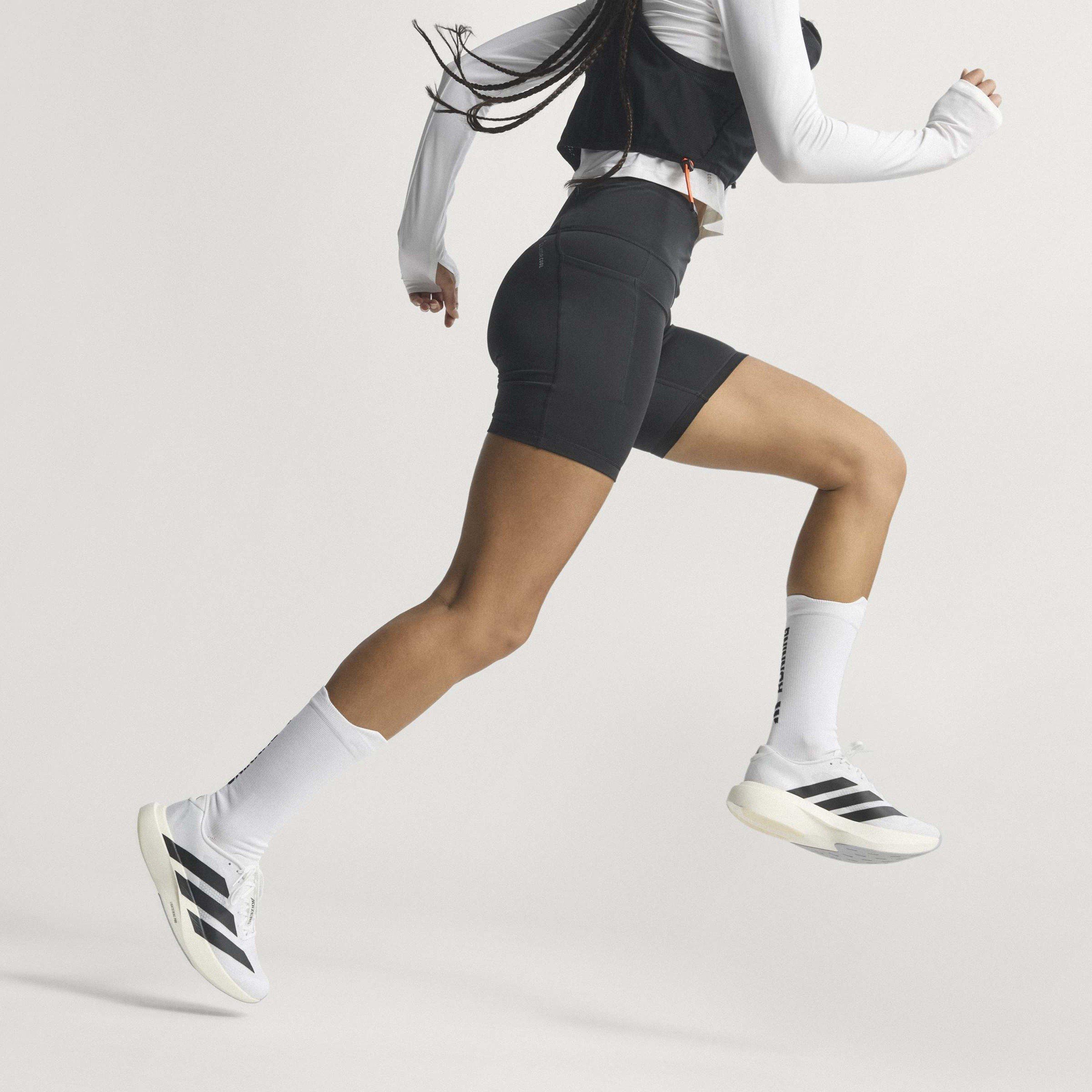 Bijelo/Crno - adidas - Adizero EVO SL Road Running Shoes Womens - 12