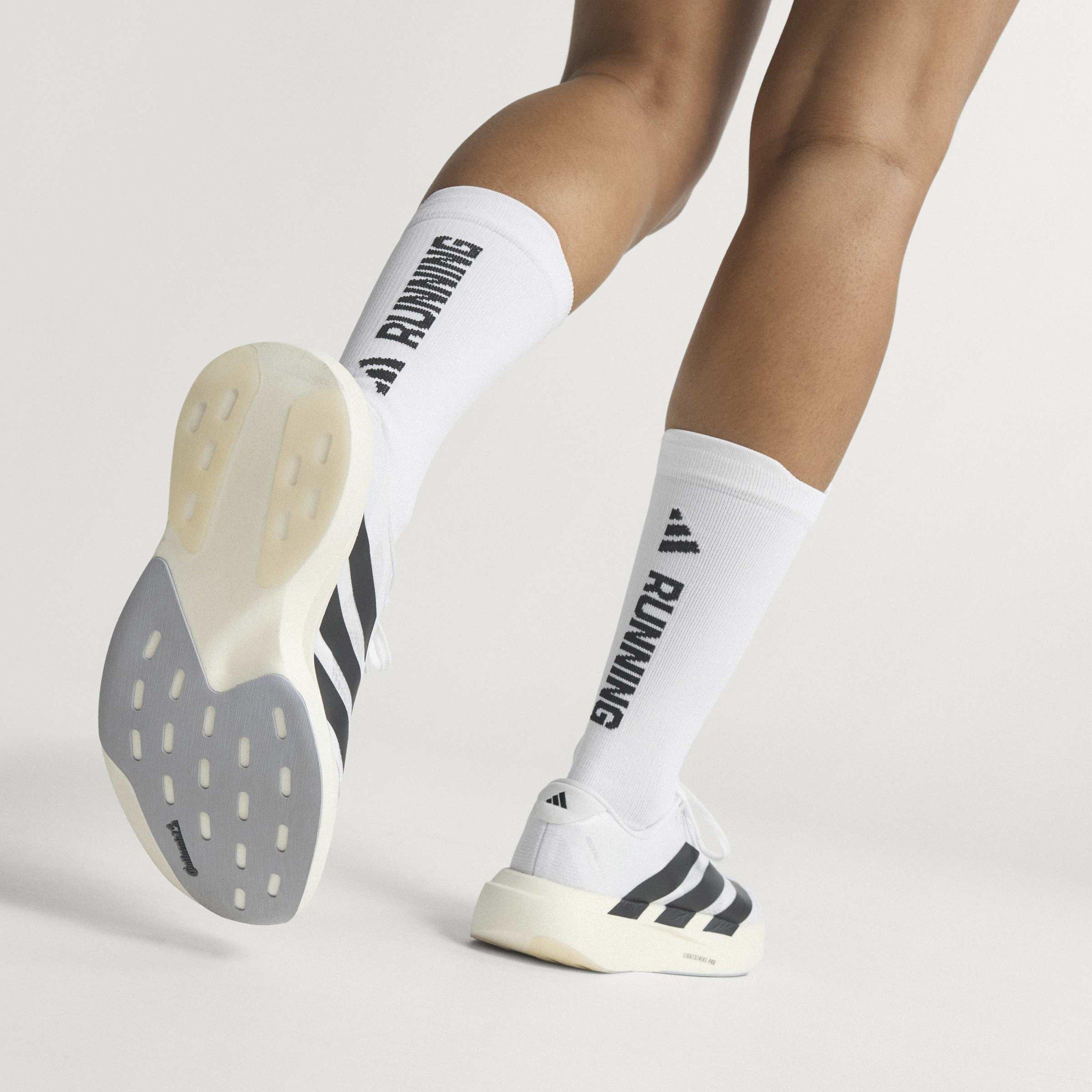 Bijelo/Crno - adidas - Adizero EVO SL Road Running Shoes Womens - 13