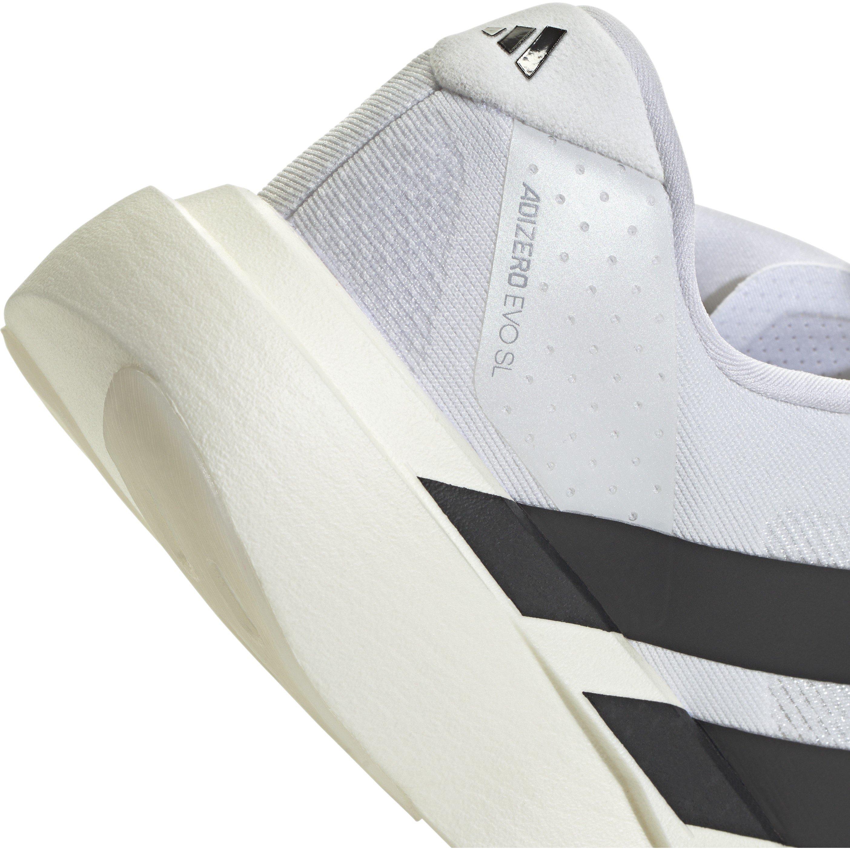 Bijelo/Crno - adidas - Adizero EVO SL Road Running Shoes Womens - 10