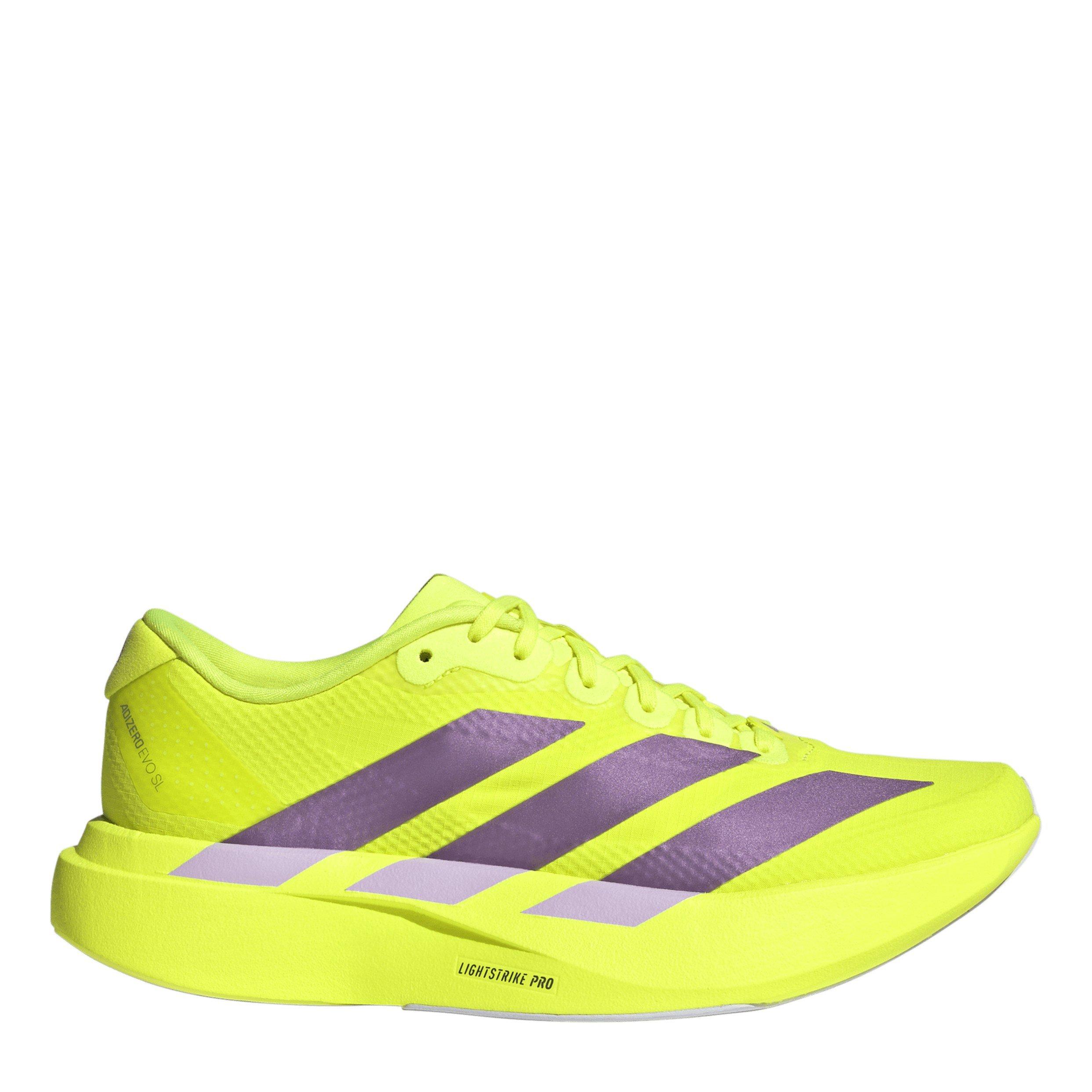 Adidas Women's Adizero Evo Sl Road Running Shoes - Solar Yellow - 5.5 (38.7)