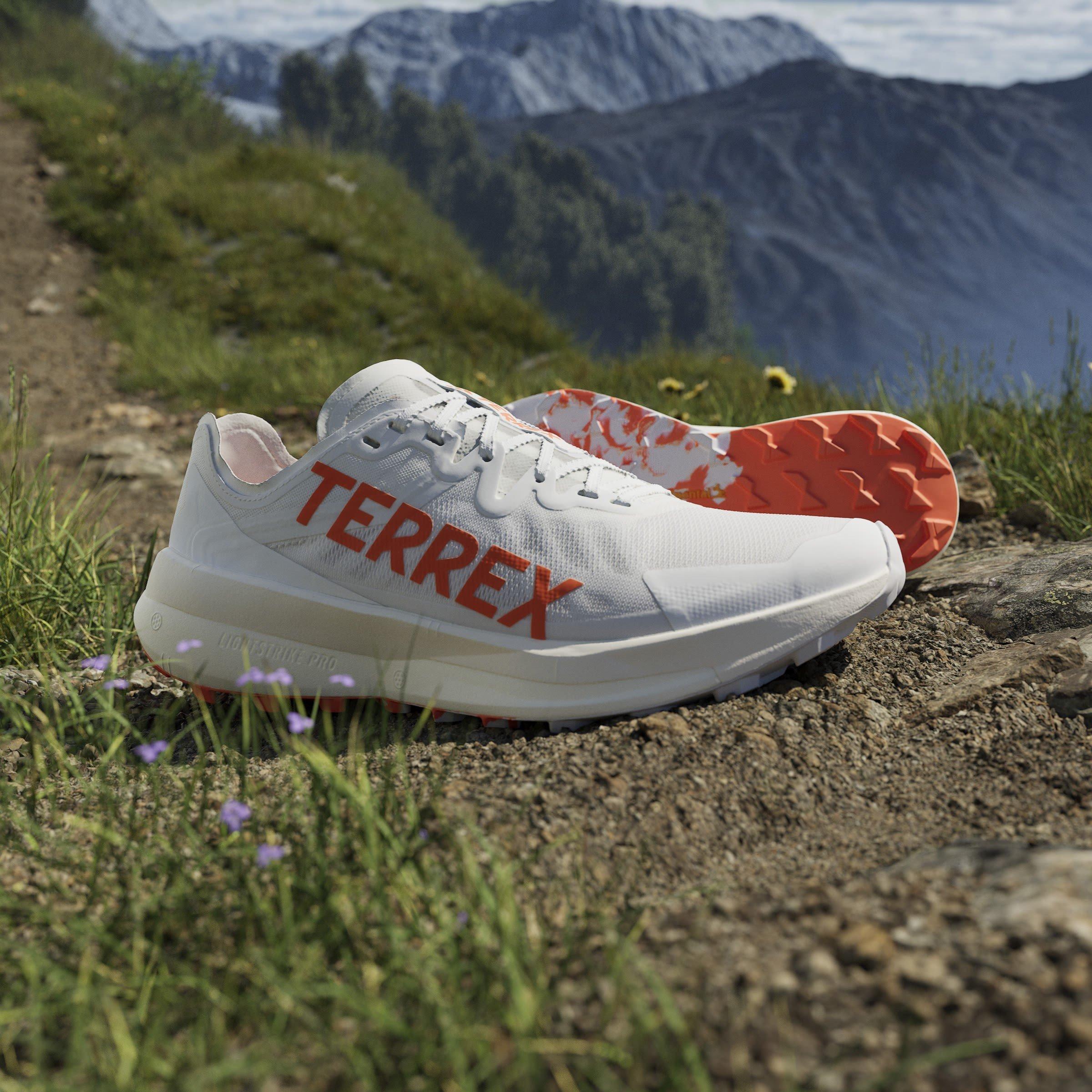 Grå/Orange - adidas - Terrex Agravic Speed Trail Running Shoes Mens - 16