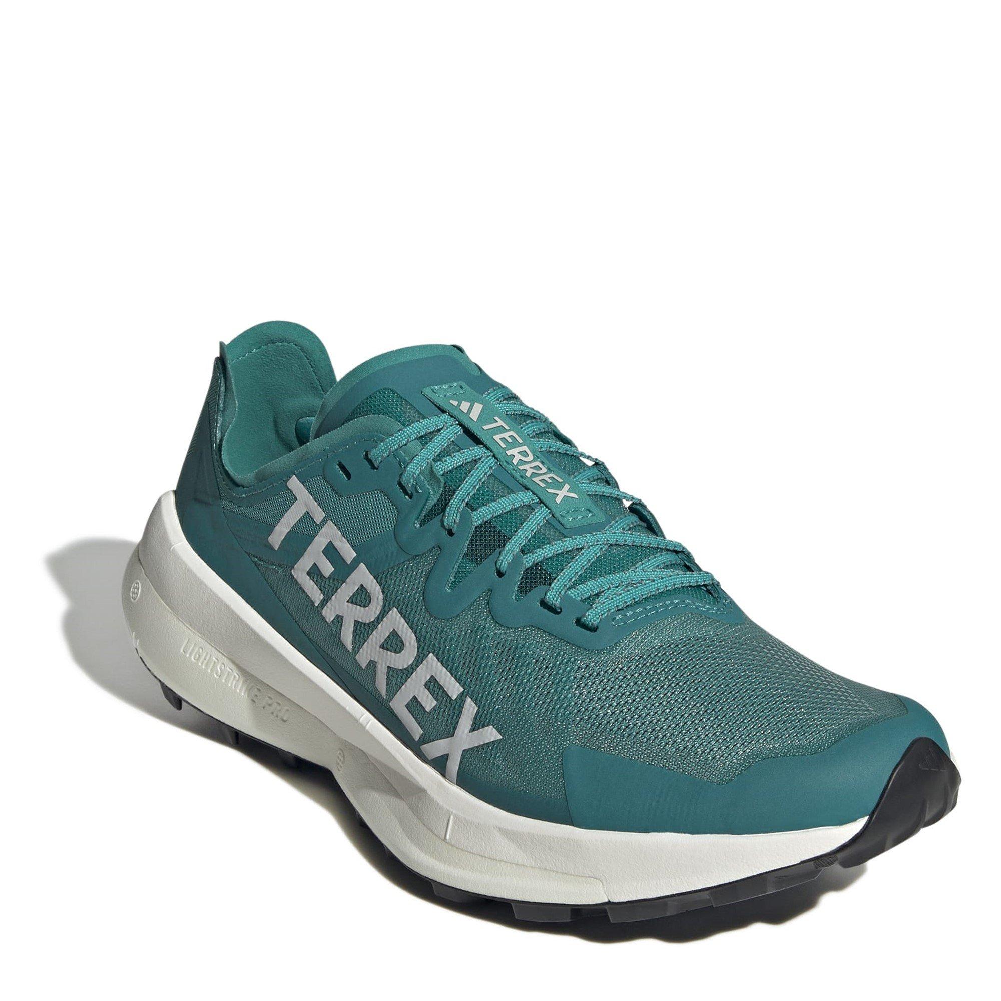 Pure Teal - adidas - Terrex Agravic Speed Trail Running Shoes Mens - 3