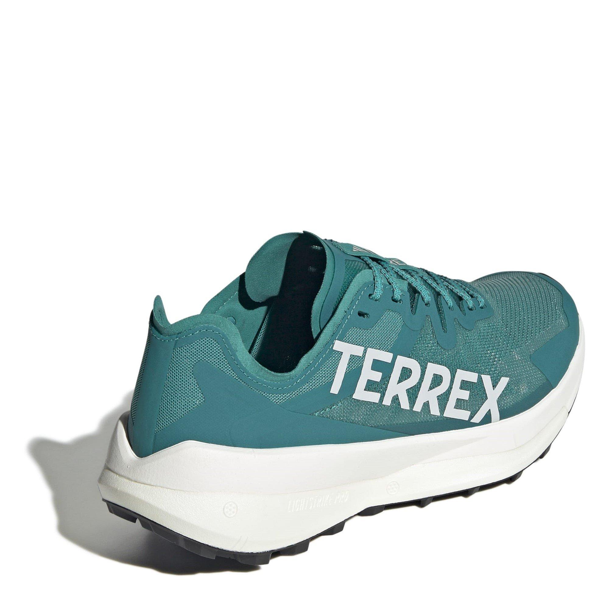 Pure Teal - adidas - Terrex Agravic Speed Trail Running Shoes Mens - 4
