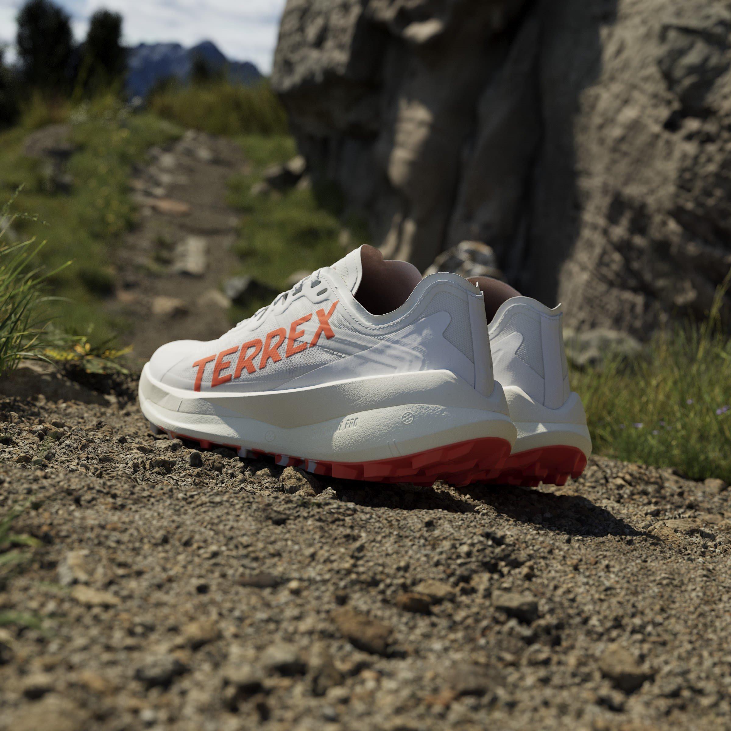 White/Orange - adidas - Terrex Agravic Speed Trail Running Shoes Woens - 14