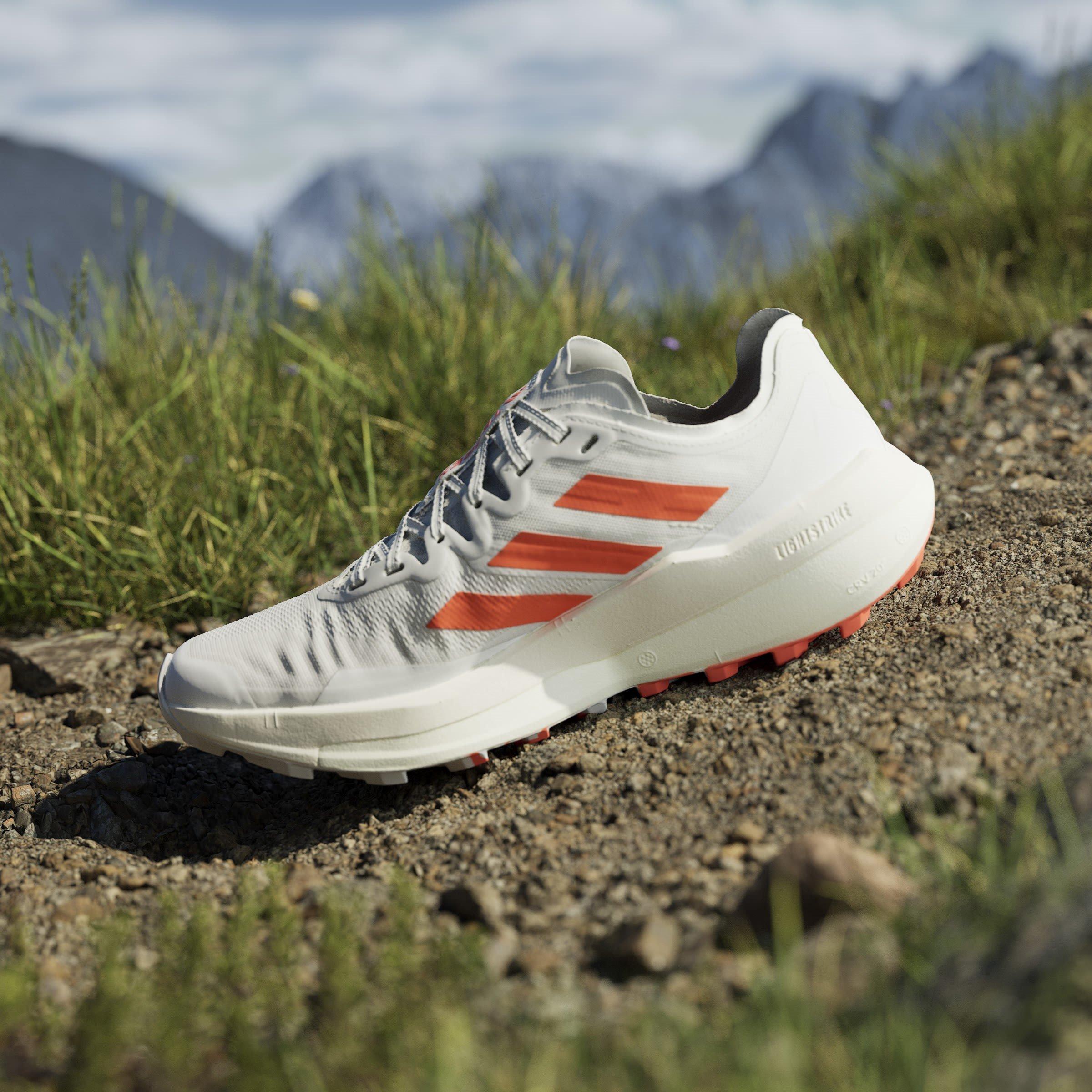 White/Orange - adidas - Terrex Agravic Speed Trail Running Shoes Woens - 15