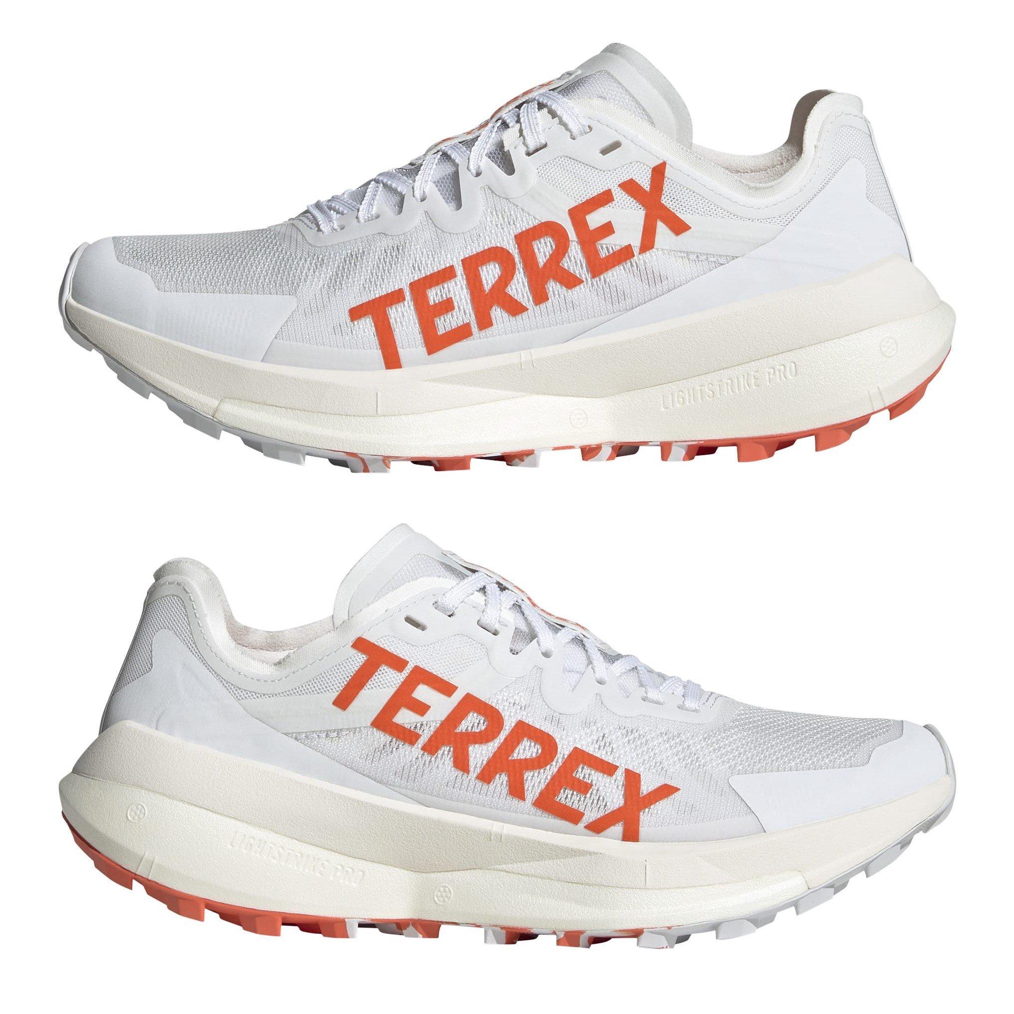 White/Orange - adidas - Terrex Agravic Speed Trail Running Shoes Woens - 9