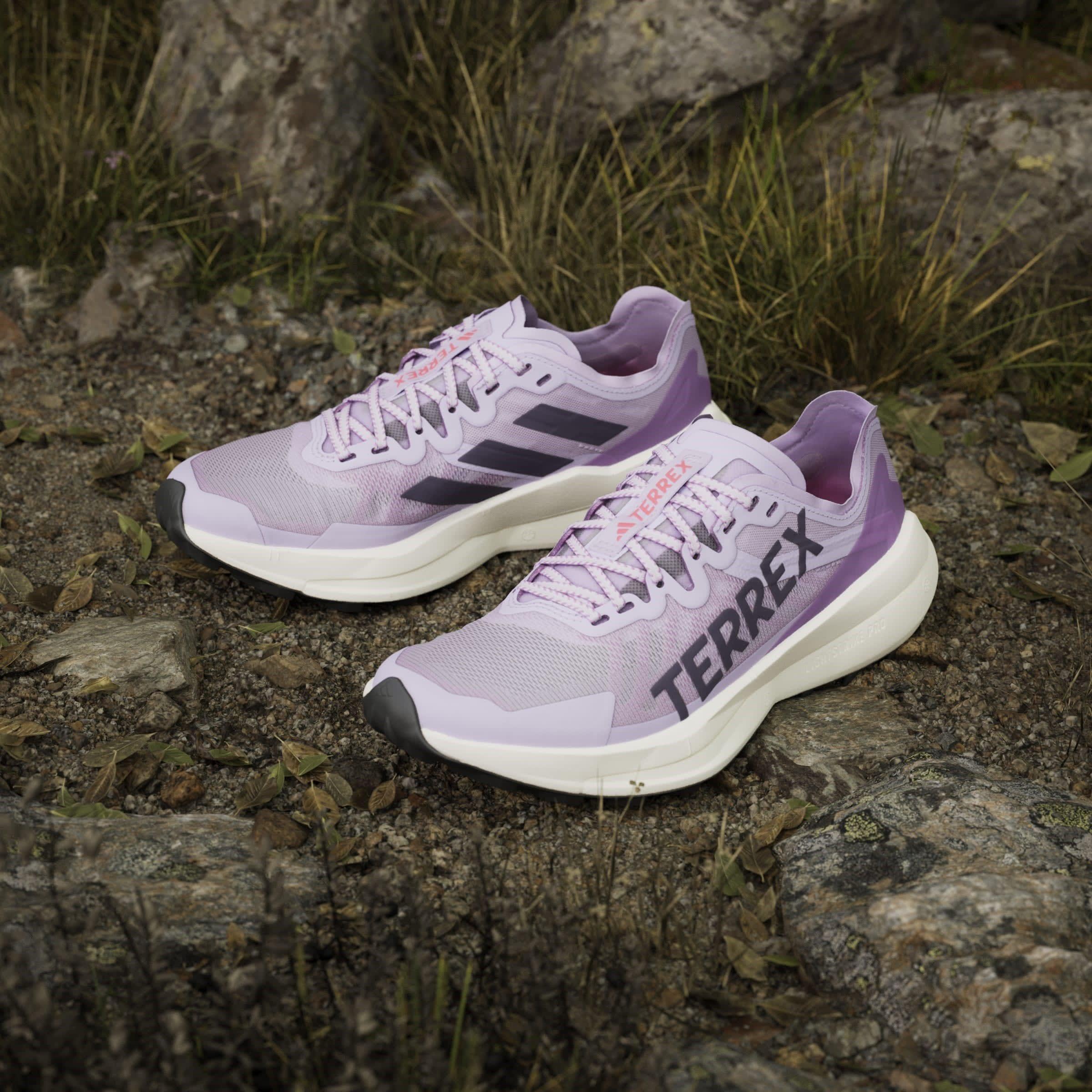 Poudre de prune - adidas - Terrex Agravic Speed Trail Running Shoes Woens - 11