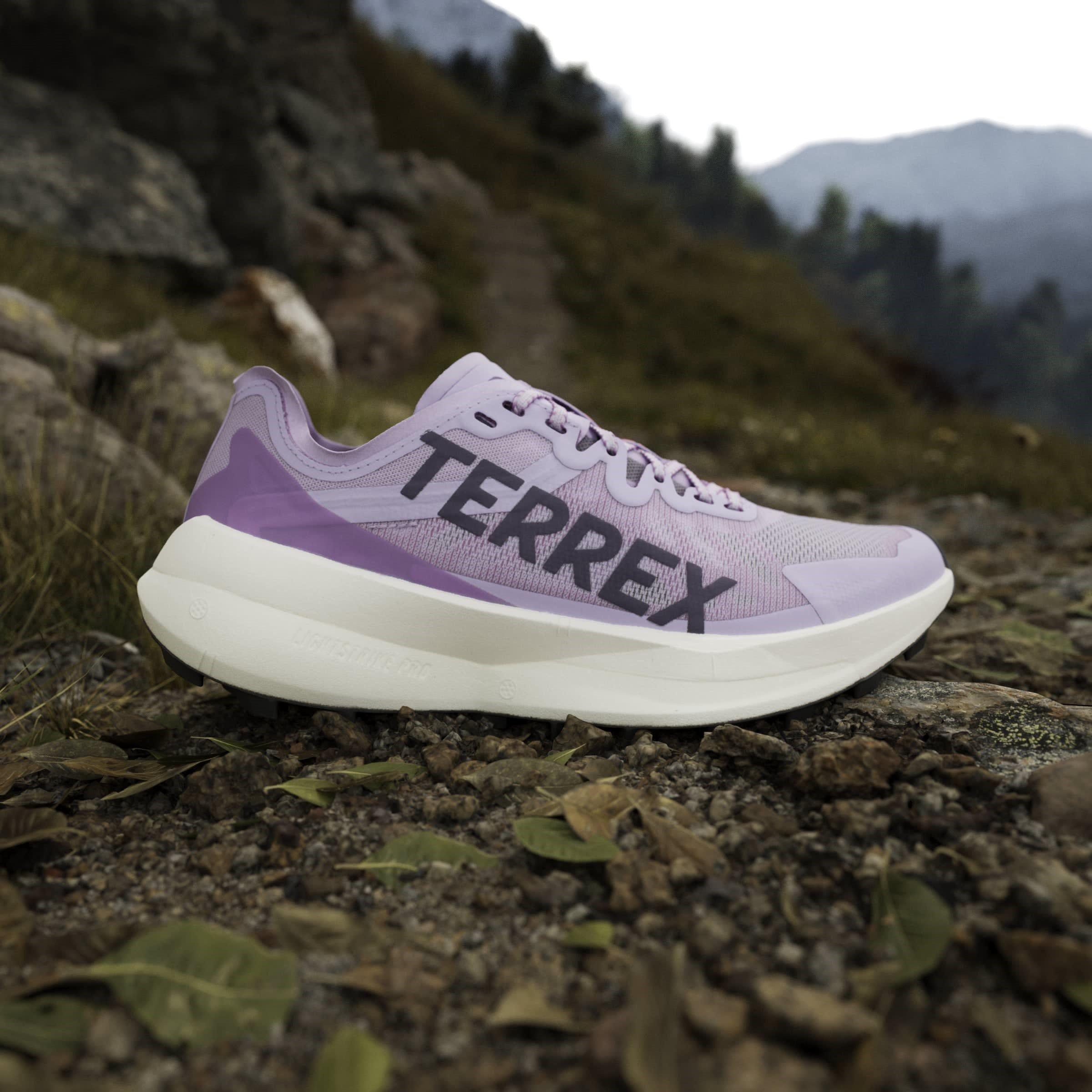 Poudre de prune - adidas - Terrex Agravic Speed Trail Running Shoes Woens - 9
