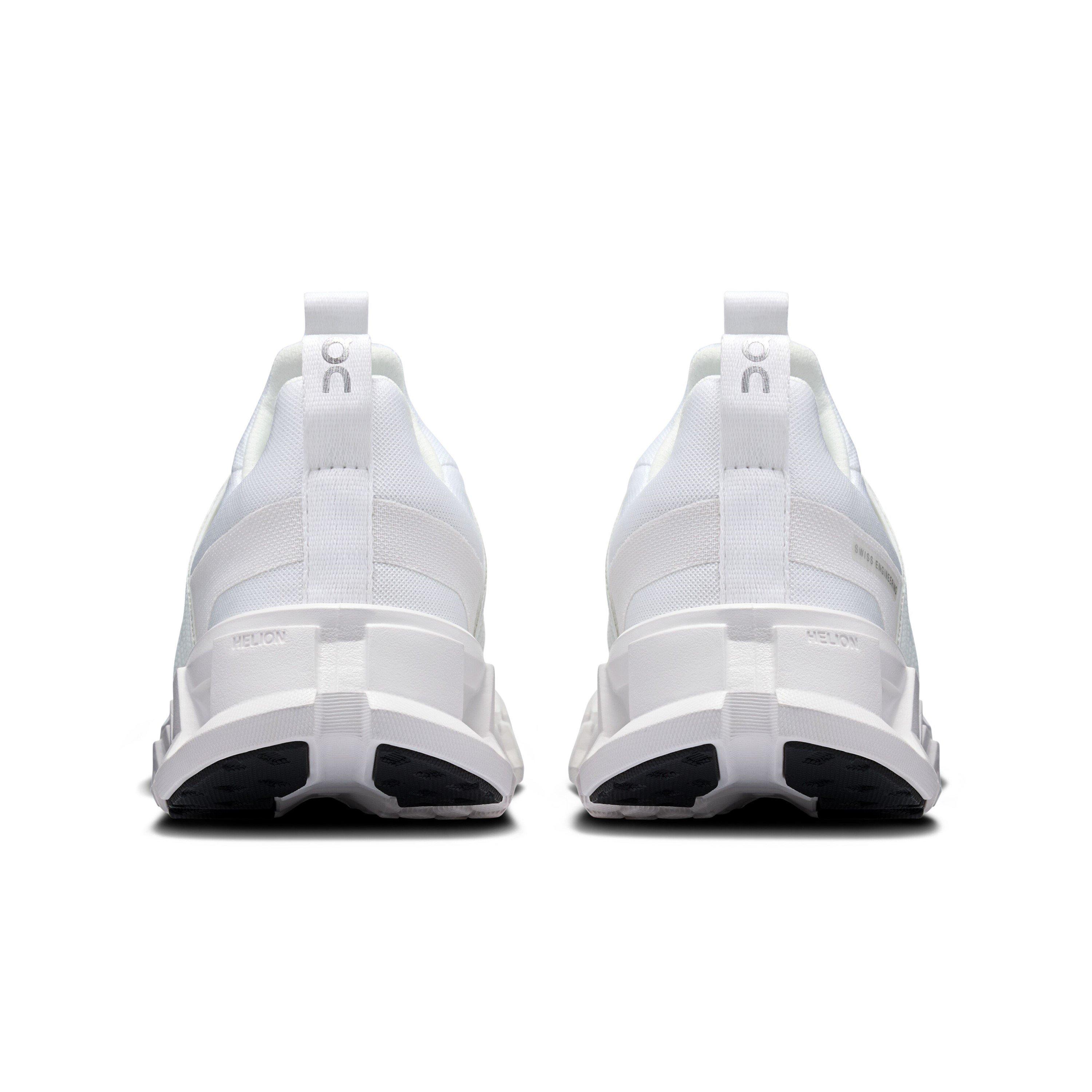 All White - On - Juniors Cloudswift Youth Running Shoes - 4
