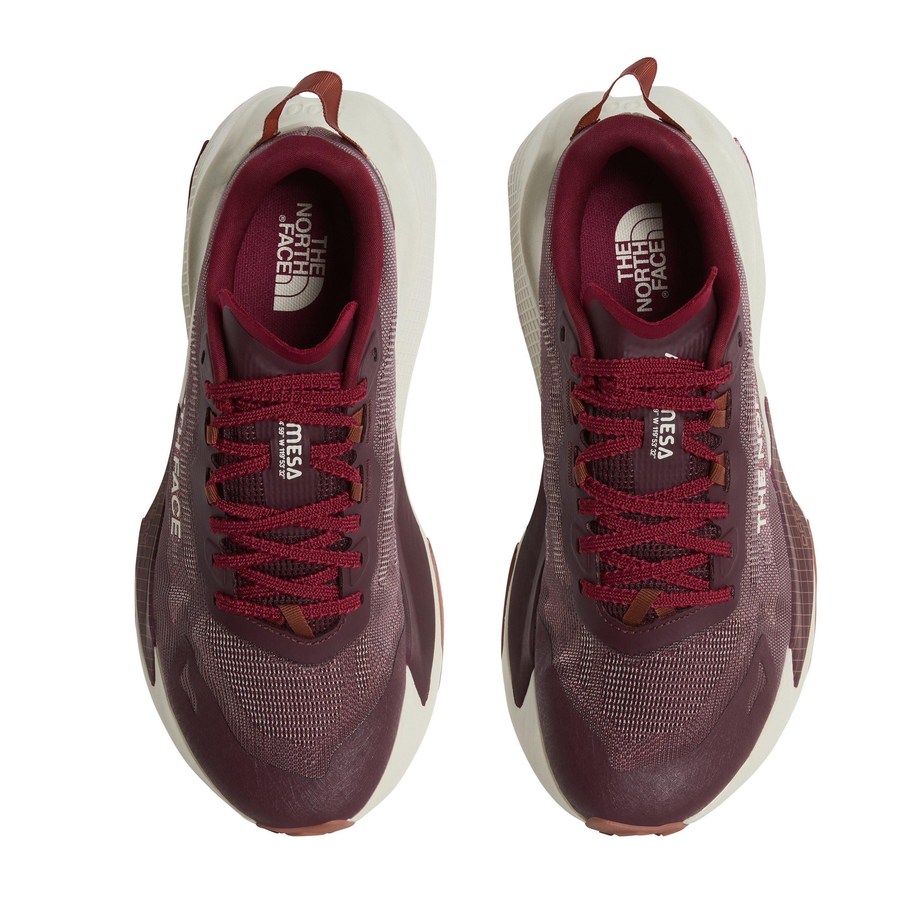Burgundy/White - The North Face - Womens Altamesa 500 V2 Trail Running Shoes - 2