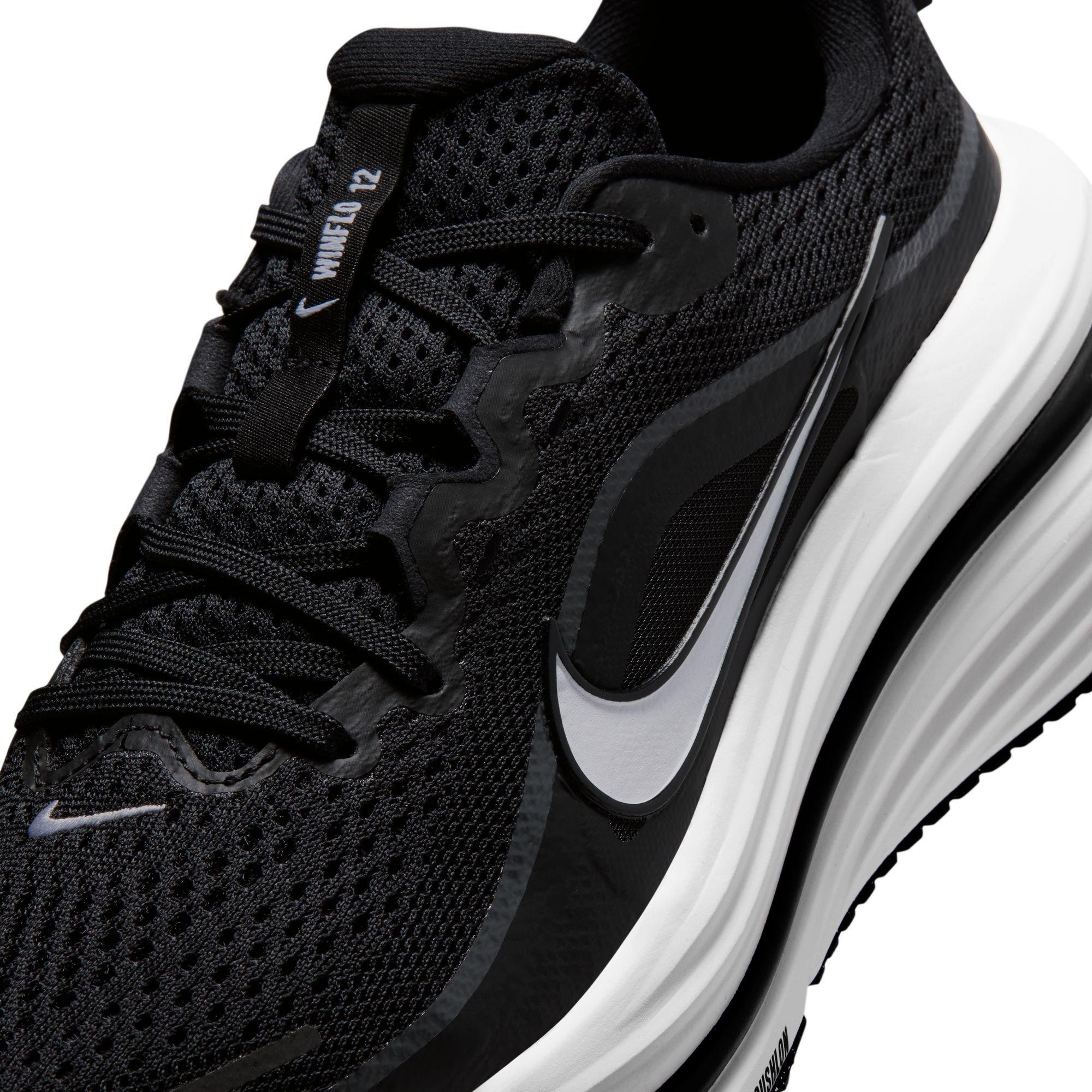 Blk/Wht/S.Grey - Nike - Winflo 12 Womens Running Shoes - 7