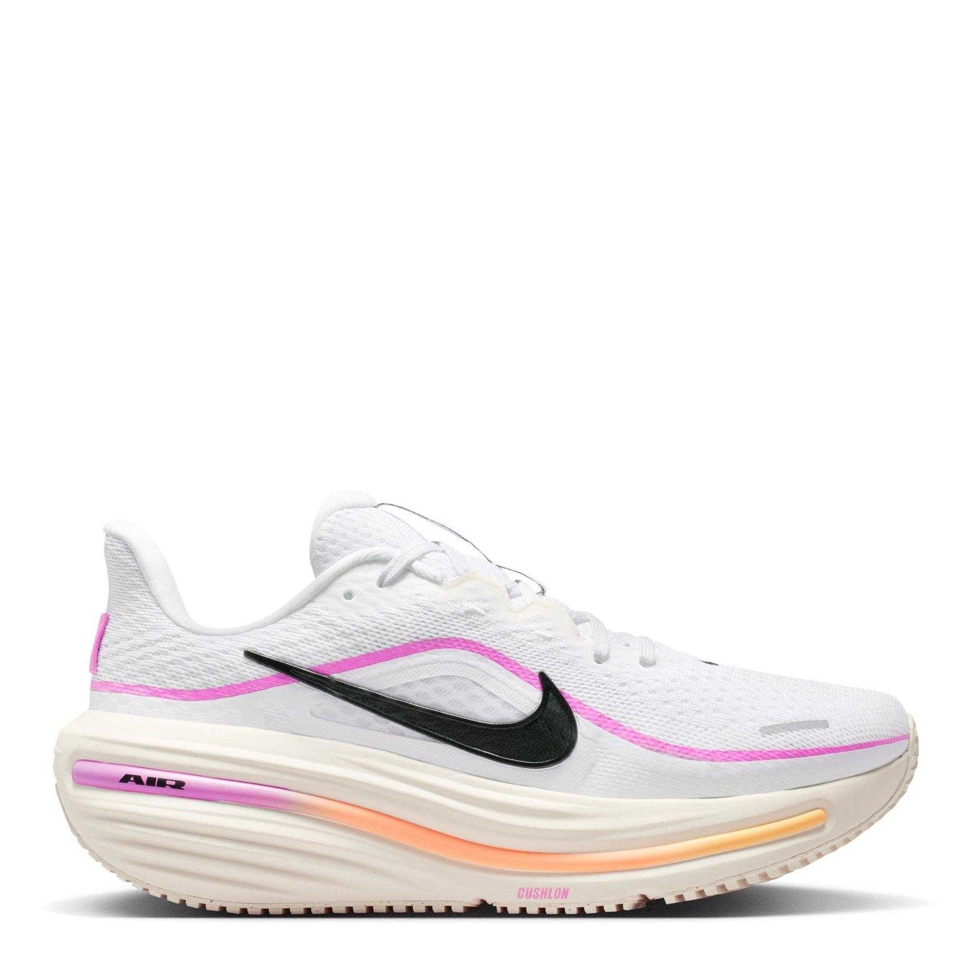 Wht/Blk-Magenta - Nike - Women's Air Everyday Neutral Road Running Shoes - 1
