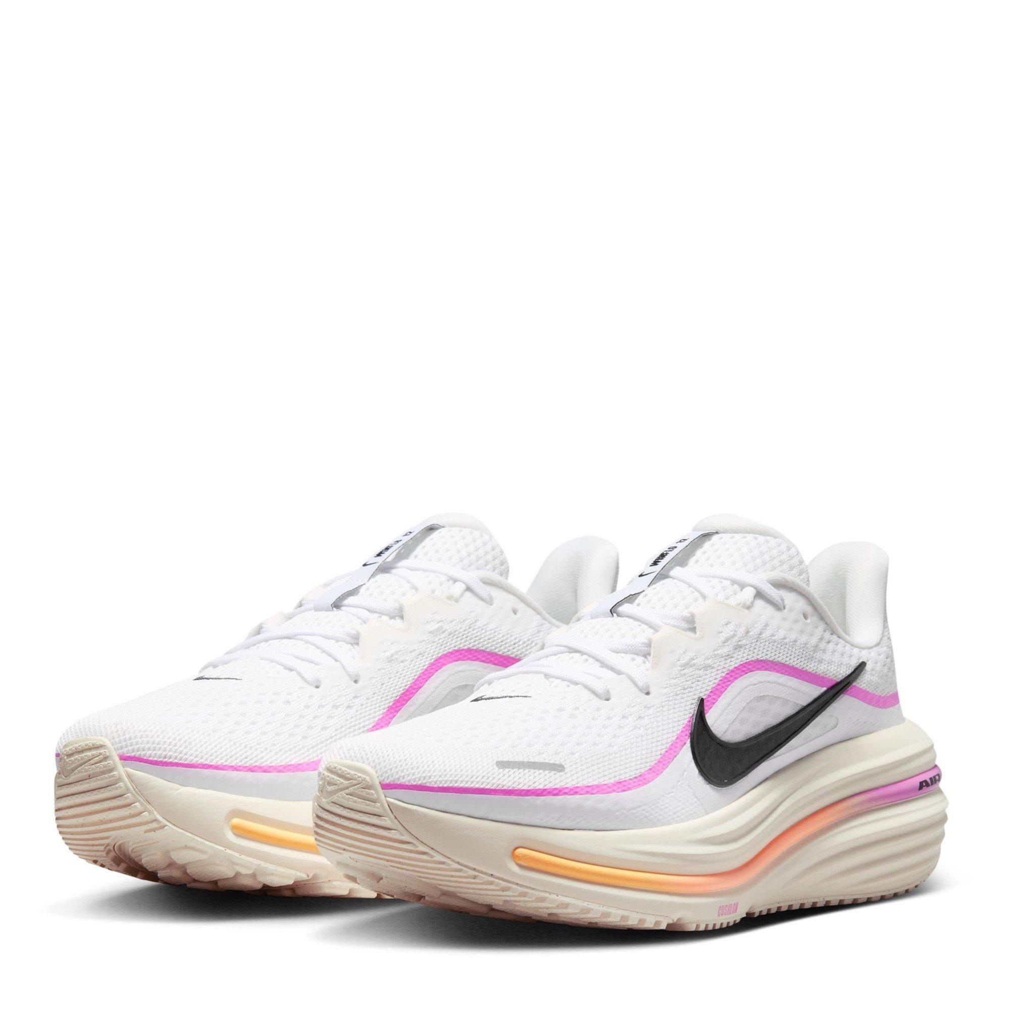 Wht/Blk-Magenta - Nike - Women's Air Everyday Neutral Road Running Shoes - 4