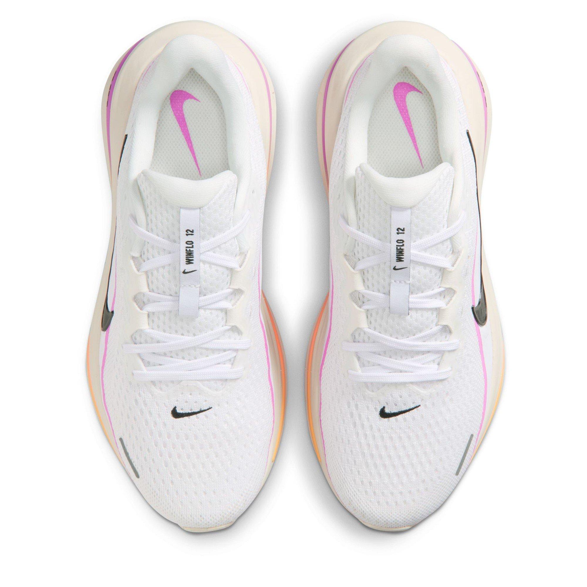 Wht/Blk-Magenta - Nike - Women's Air Everyday Neutral Road Running Shoes - 6