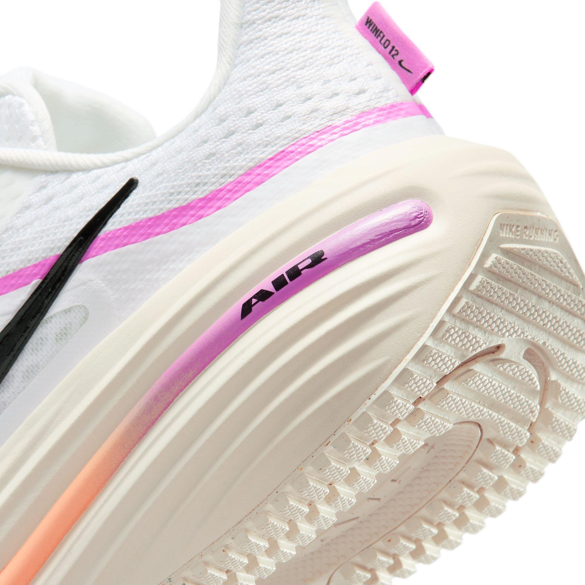 Wht/Blk-Magenta - Nike - Women's Air Everyday Neutral Road Running Shoes - 8