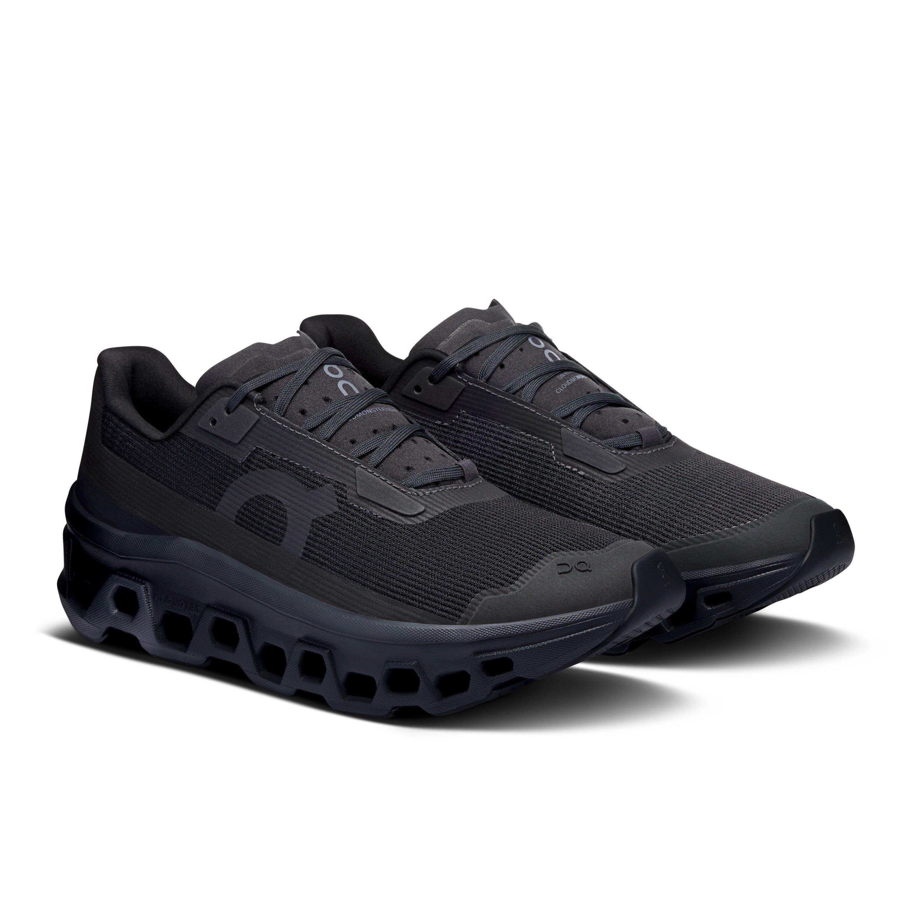 Black/Black - On - Womens Cloudmonster Void Running Shoes - 3