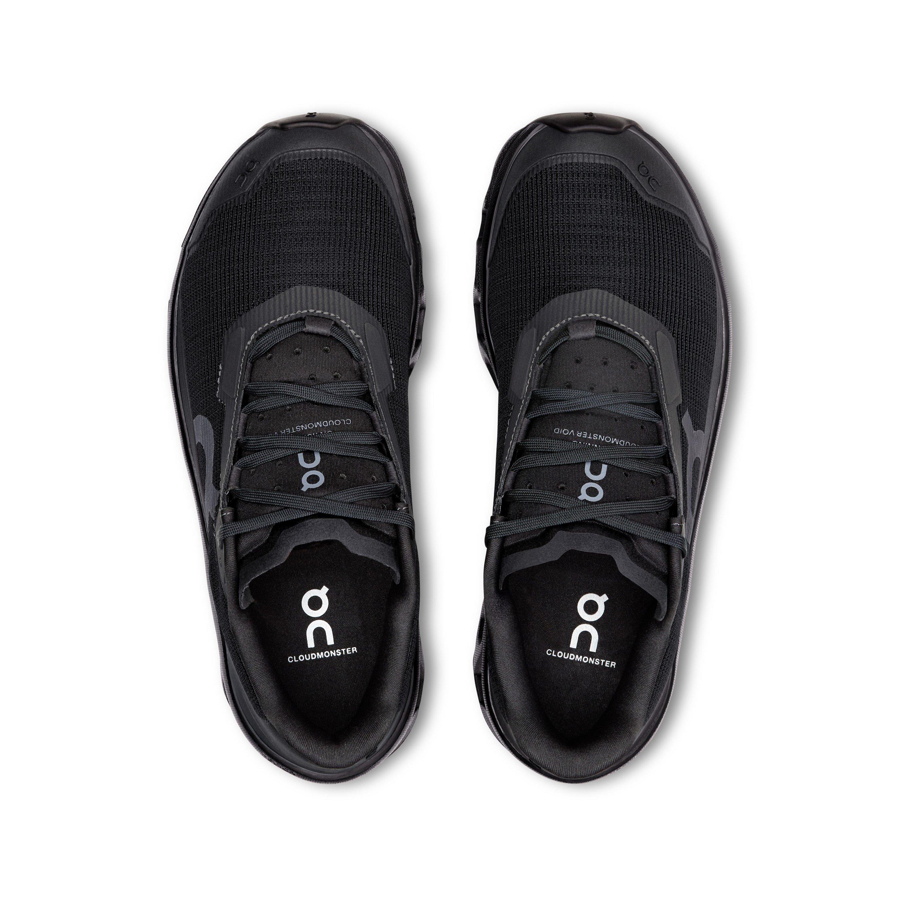 Black/Black - On - Womens Cloudmonster Void Running Shoes - 5