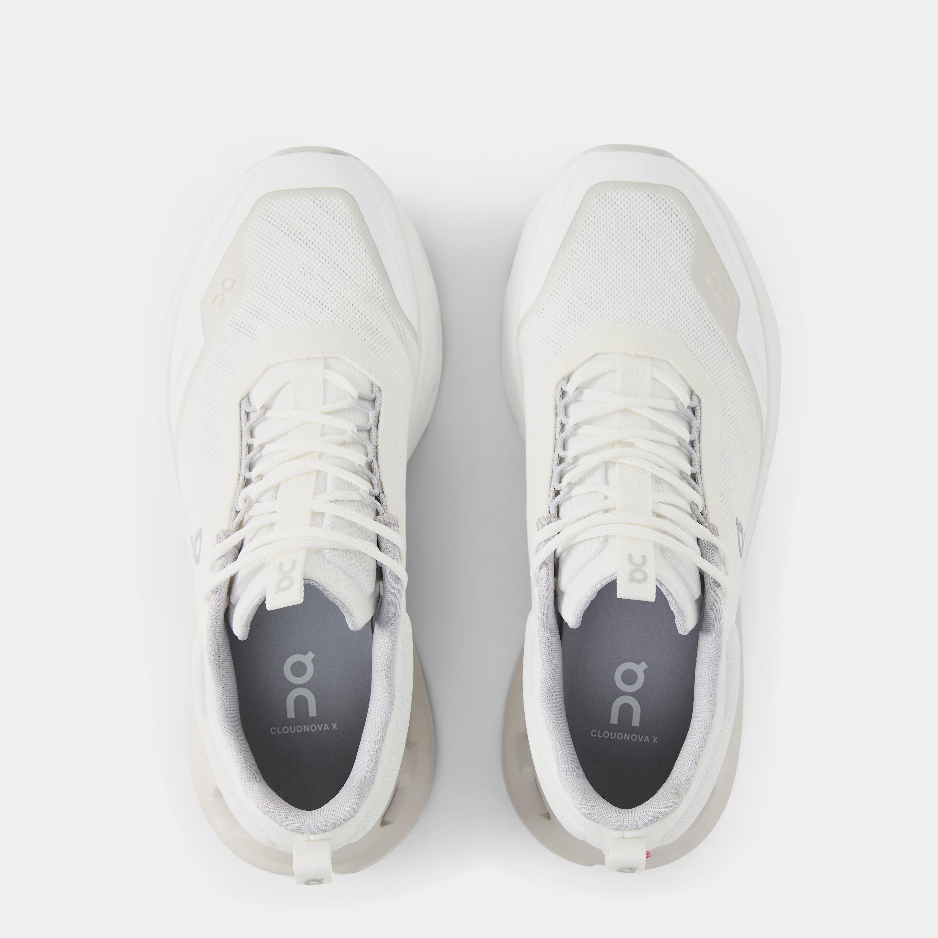 White/Glacier - On - Womens Cloudnova X Running Shoes - 5