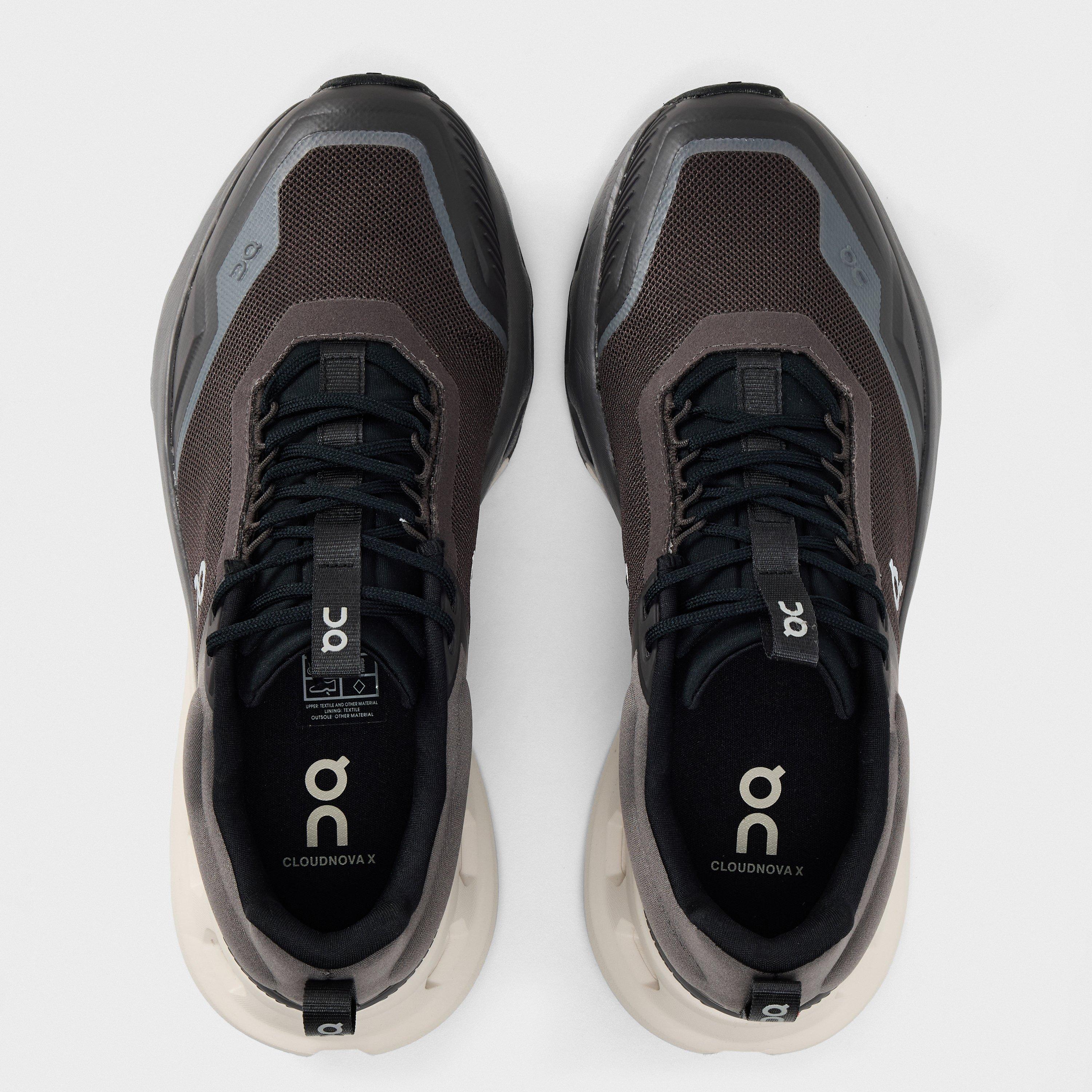 Pebble Black - On - Womens Cloudnova X Running Shoes - 5