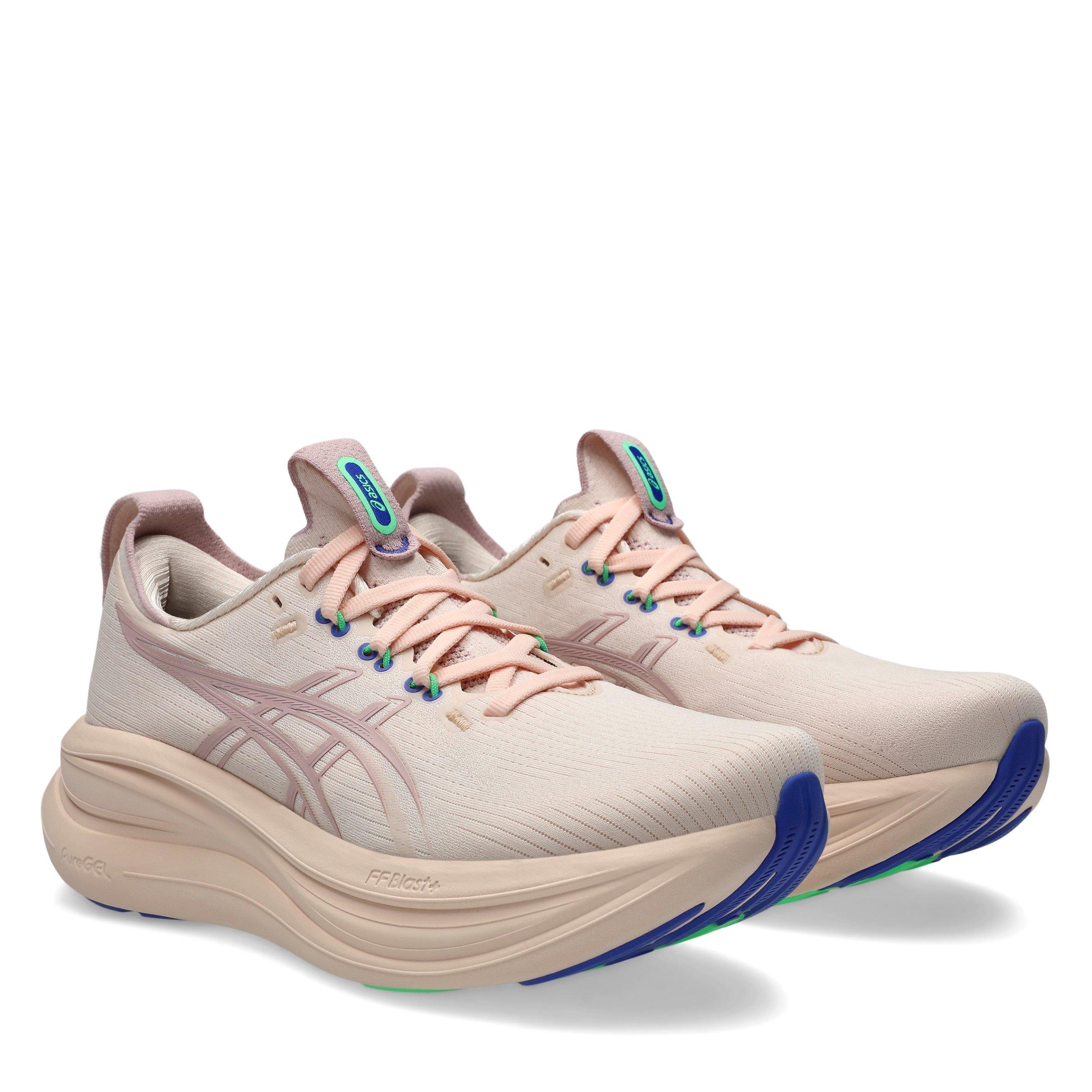 Pink/Morganite - Asics - Gel-Nimbus 28 Road Running Shoes Womens - 4