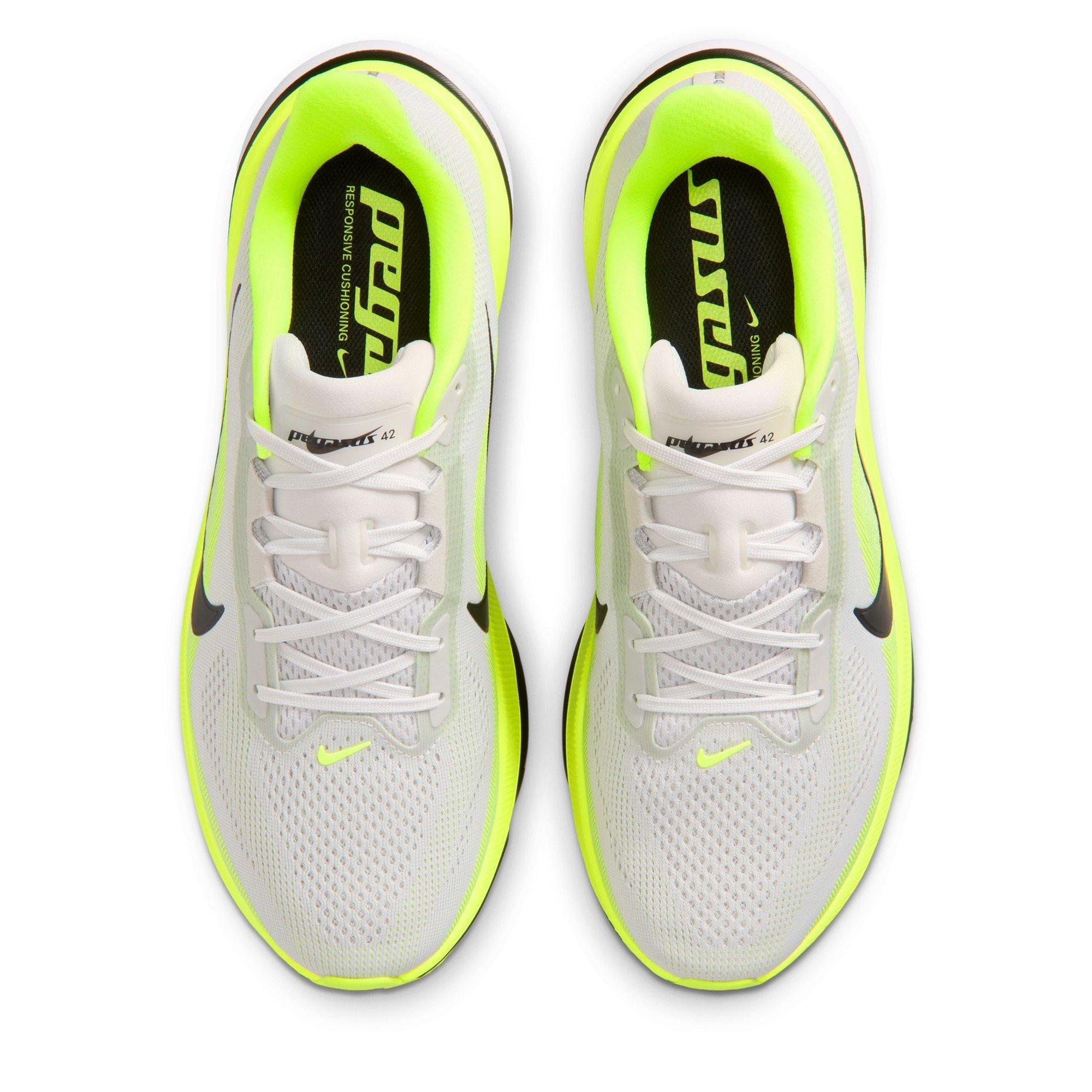 White/Green - Nike - Men's Pegasus 42 Running Shoes - 7