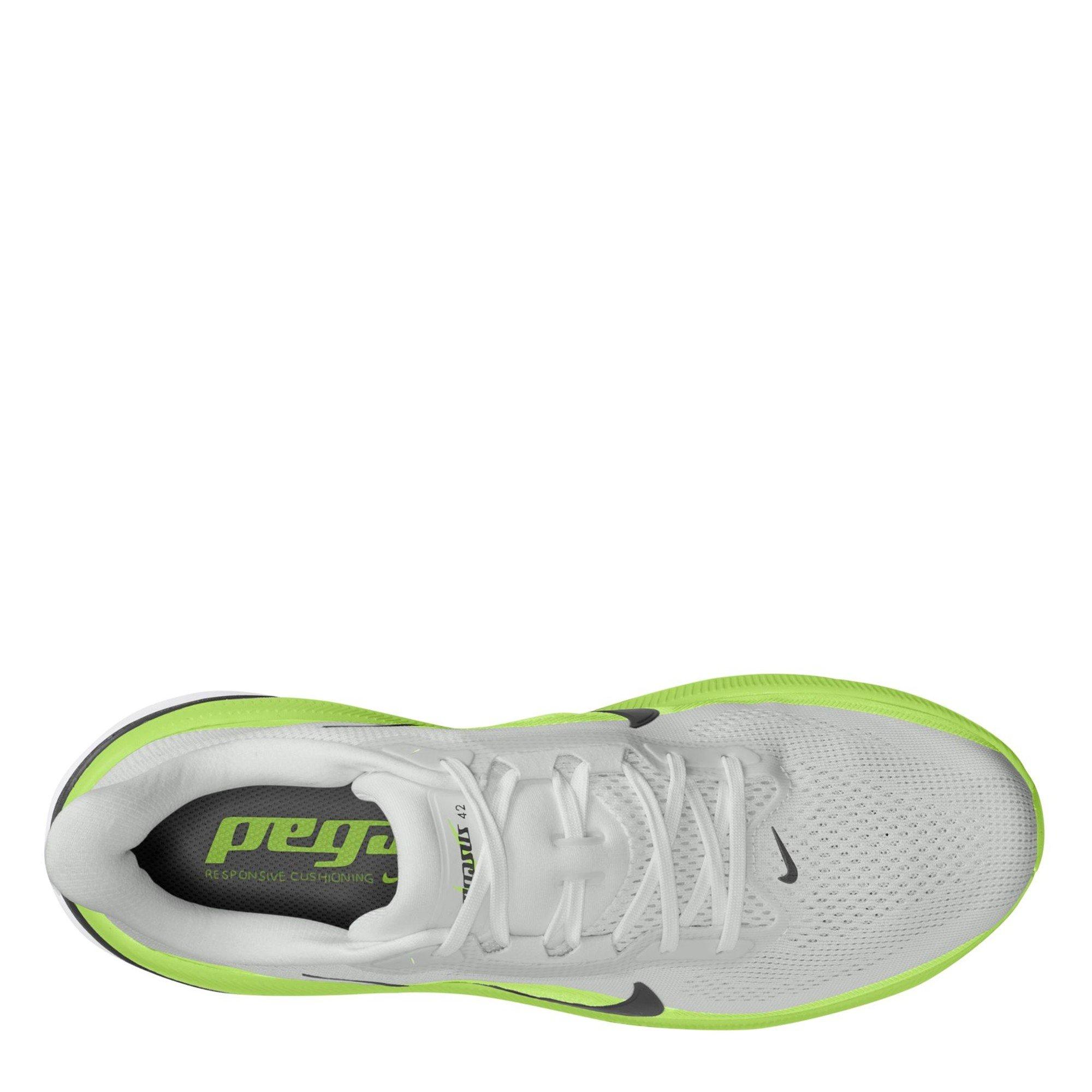 White/Green - Nike - Men's Pegasus 42 Running Shoes - 10
